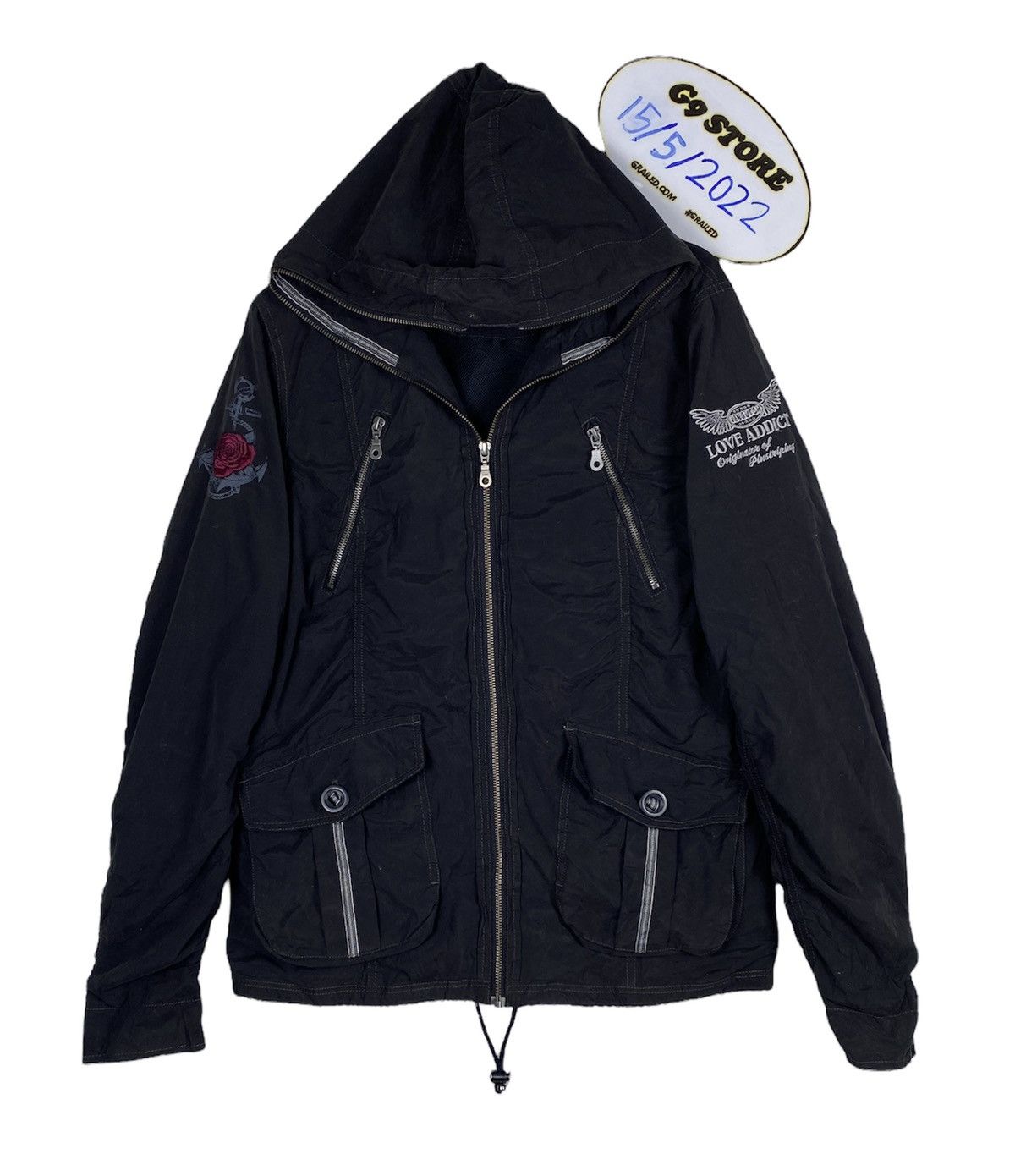 Von Dutch SHOOT🔥 Vintage Von Dutch Love Addict Sweater Jacket Size US L / EU 52-54 / 3 - 1 Thumbnail