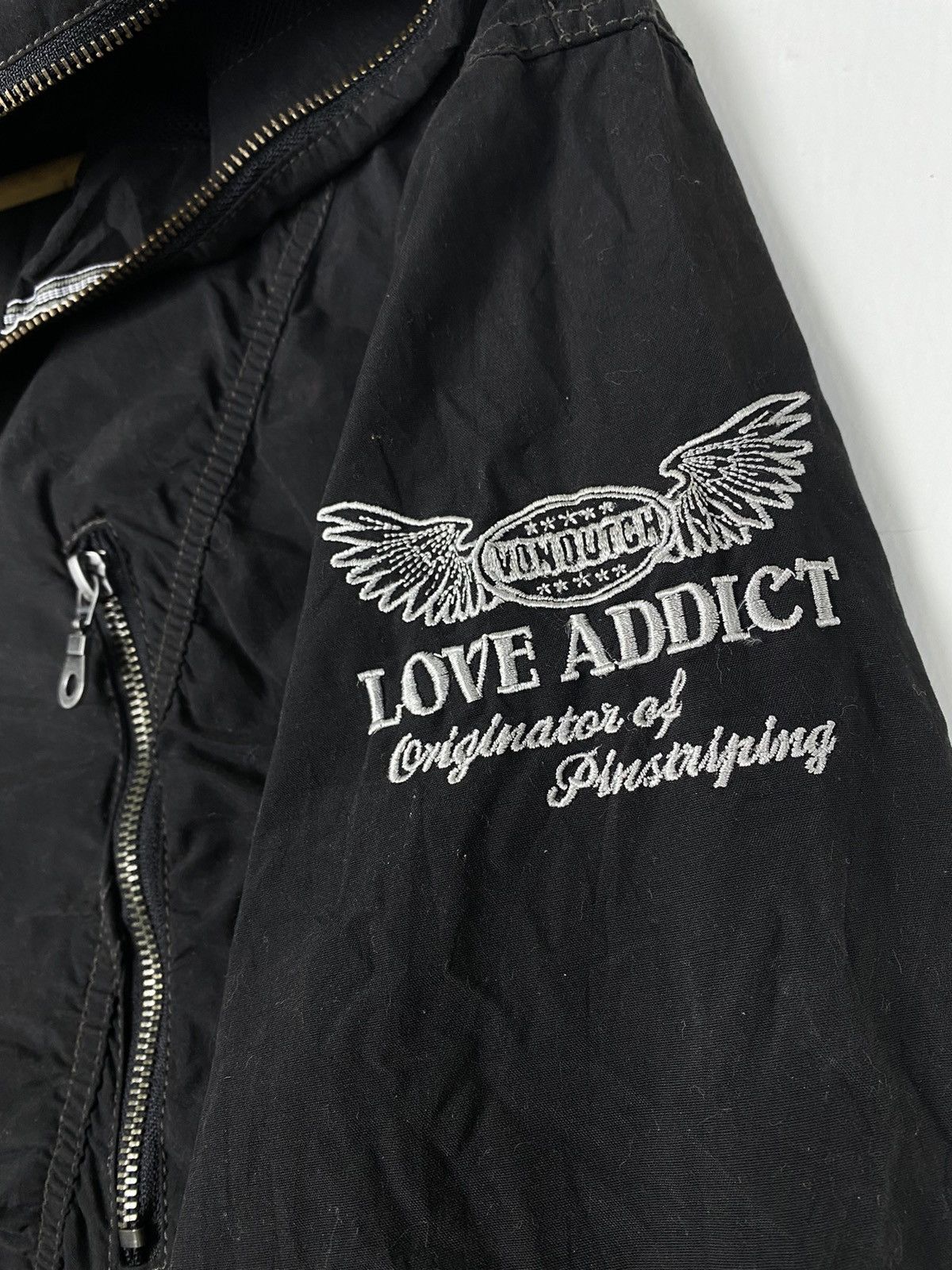 Von Dutch SHOOT🔥 Vintage Von Dutch Love Addict Sweater Jacket Size US L / EU 52-54 / 3 - 3 Thumbnail