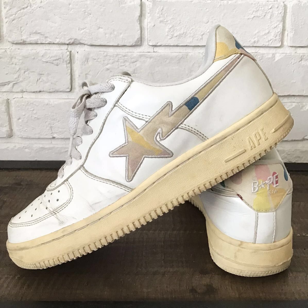 Bape × Nigo Multi camo leather BAPE STA sneakers a bathing ape NIGO Size US 9.5 / EU 42-43 - 1 Thumbnail