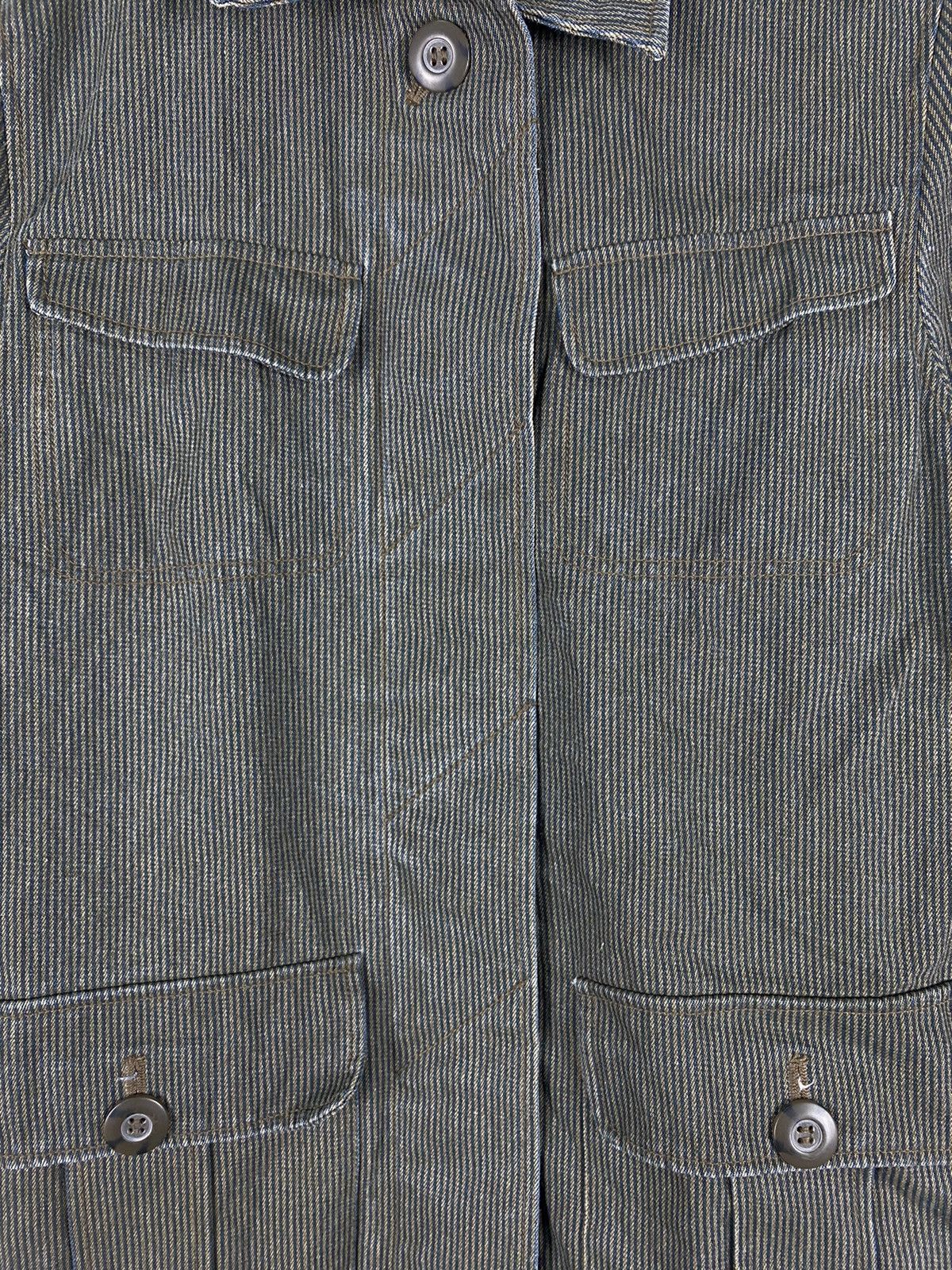 Japanese Brand Vintage Black Dog Hickory’s Striped Button Up Chore Jacket Size US M / EU 48-50 / 2 - 7 Thumbnail