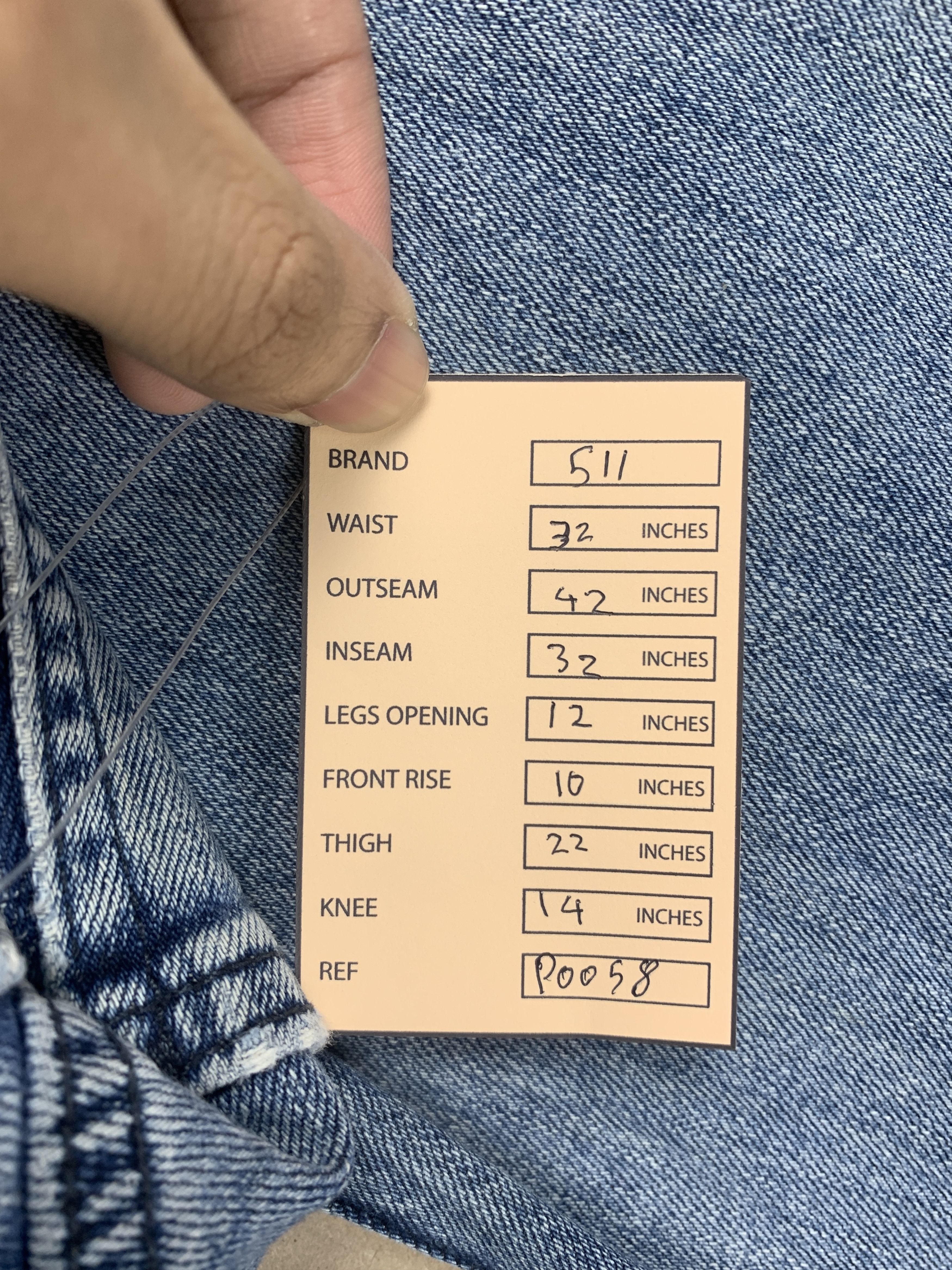 Levi's × Vintage Vintage LEVI'S 511 Black Label Men Slim Fit Jeans P0058 Size US 32 / EU 48 - 21 Thumbnail