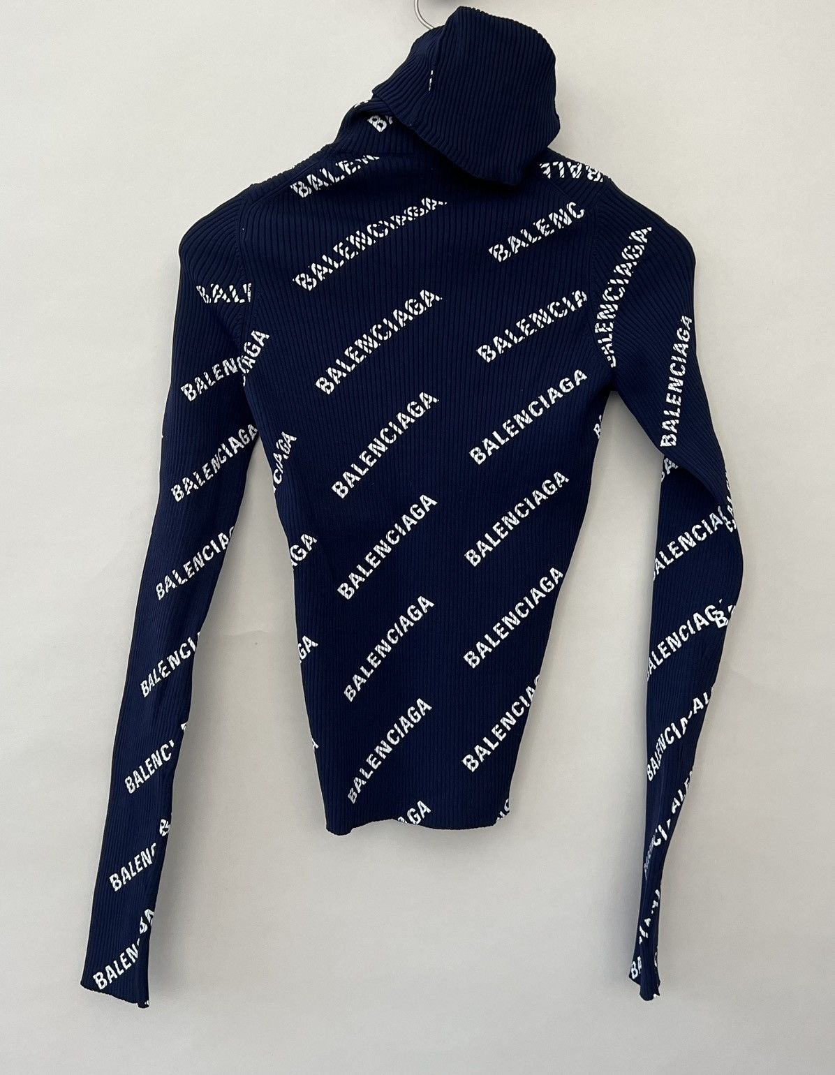 Balenciaga Balenciaga Ribbed Balaclava Turtleneck Size US XS / EU 42 / 0 - 3 Thumbnail