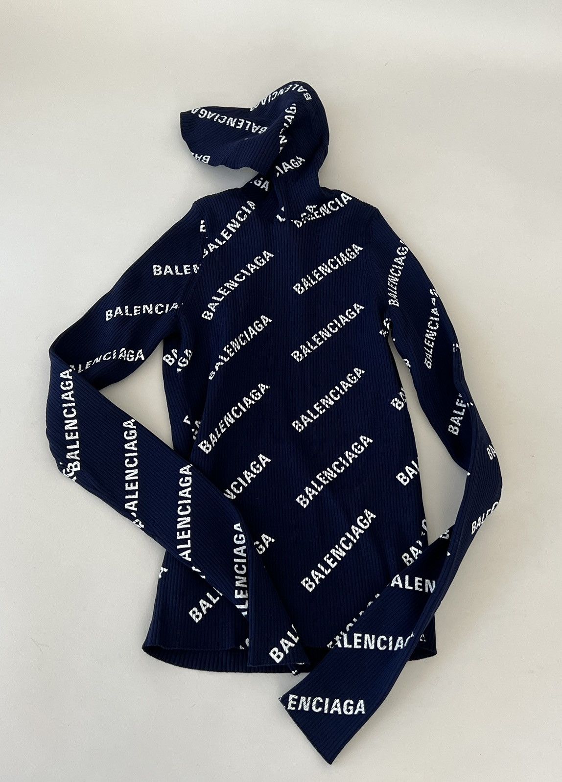 Balenciaga Balenciaga Ribbed Balaclava Turtleneck Size US XS / EU 42 / 0 - 5 Thumbnail
