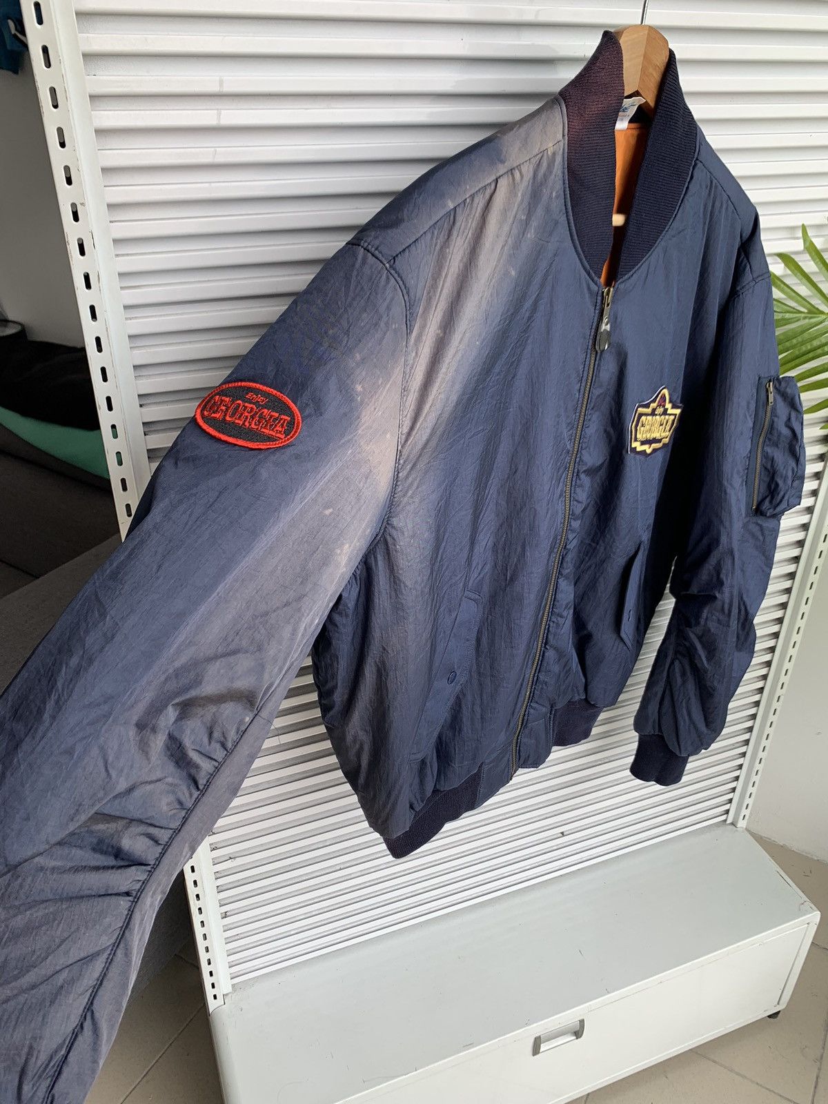 Coca Cola Vintage Sunfaded Enjoy Georgia by Coca Cola Bomber Jacket Size US L / EU 52-54 / 3 - 4 Thumbnail