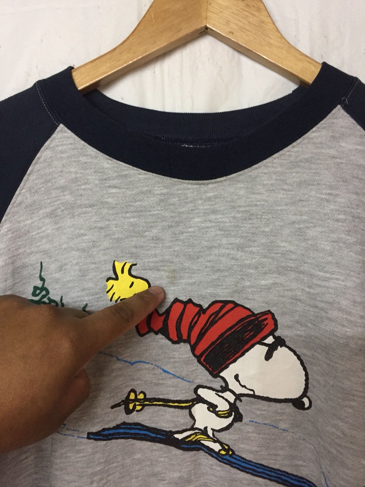 Japanese Brand × Vintage Vintage Snoopy Ski Crewneck /29 Size US S / EU 44-46 / 1 - 3 Thumbnail