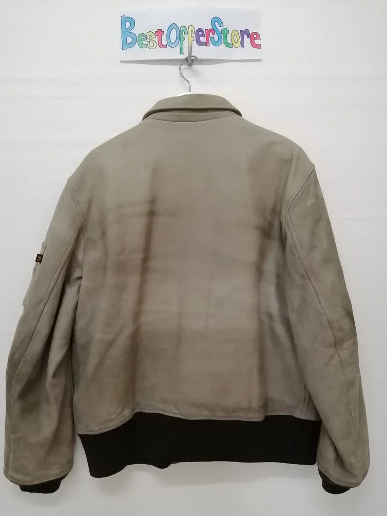 Alpha Industries Vintage AVIREX Flight Leather Jacket - Size XL Size US XL / EU 56 / 4 - 10 Thumbnail