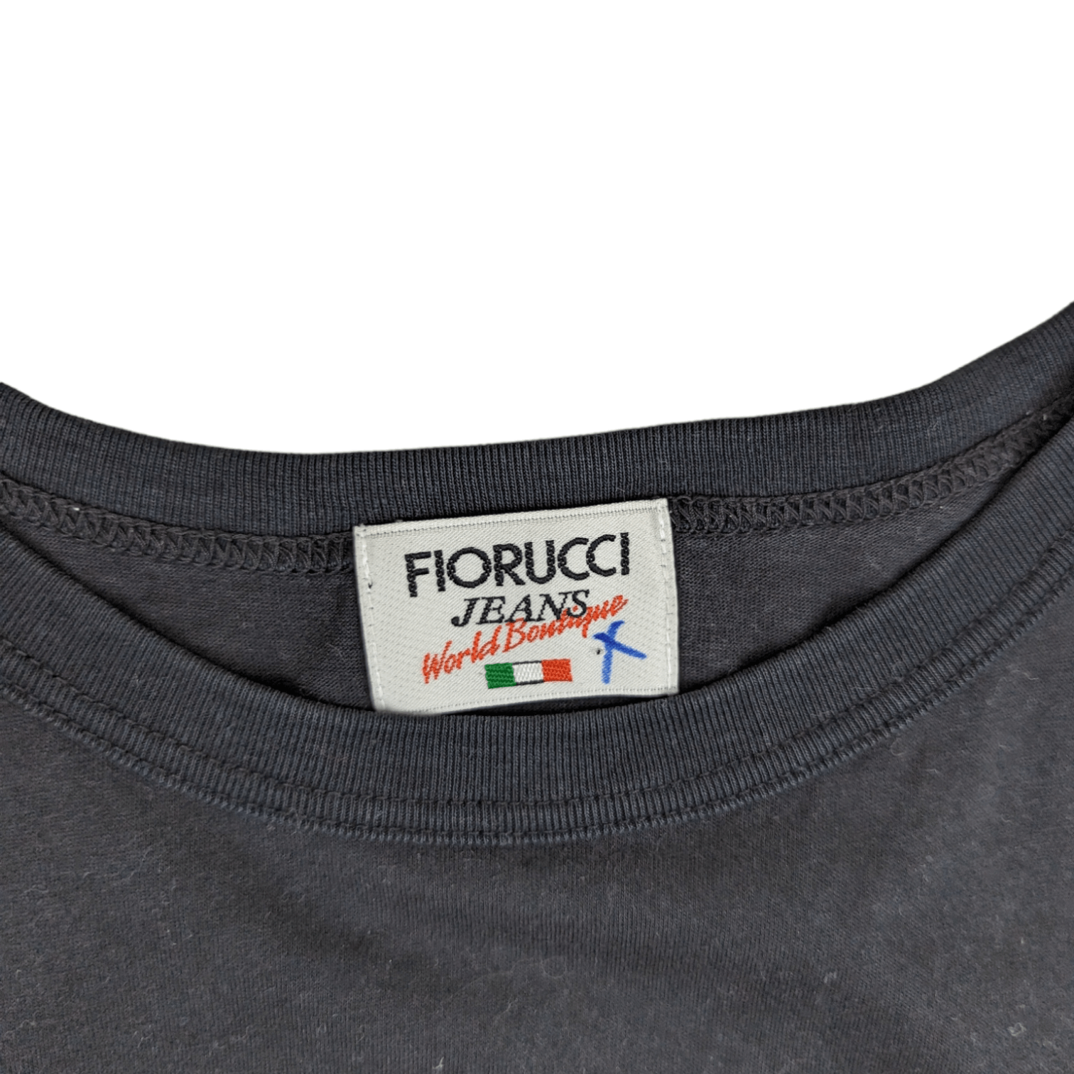 Fiorucci × Vintage Vintage 90's FIORUCCI Flower Italian T-Shirt Single Stitches Size L / US 10 / IT 46 - 7 Thumbnail