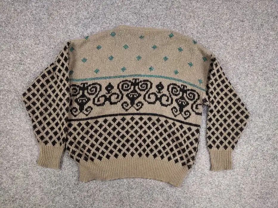 Japanese Brand Vintage 90's Japanese Mohair Beige Pattern Trend Sweater Size US M / EU 48-50 / 2 - 7 Thumbnail