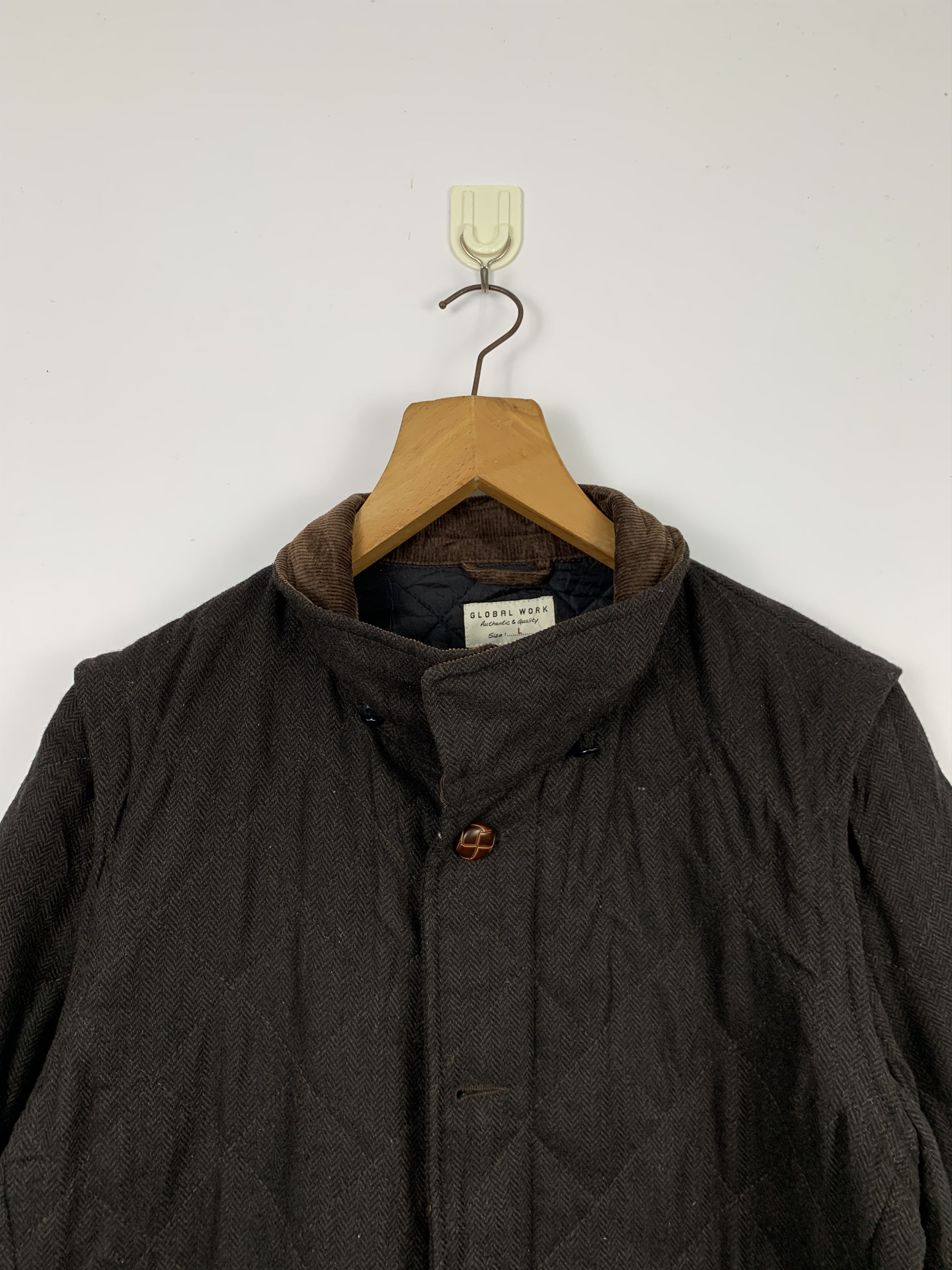 Global Work Vintage GLOBAL WORK Quilted Button Jacket J0413 Size US S / EU 44-46 / 1 - 2 Thumbnail