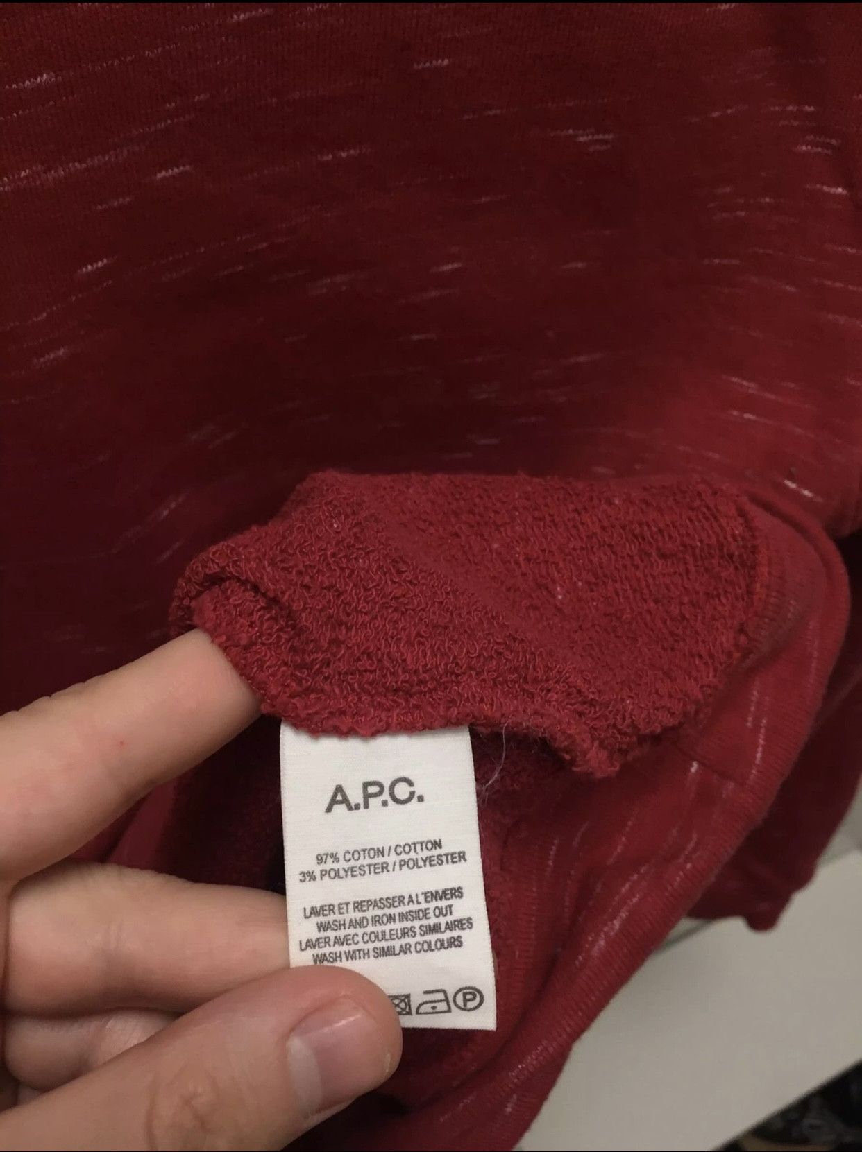 A.P.C. A.P.C. APC sweatshirt L size Size US L / EU 52-54 / 3 - 4 Thumbnail
