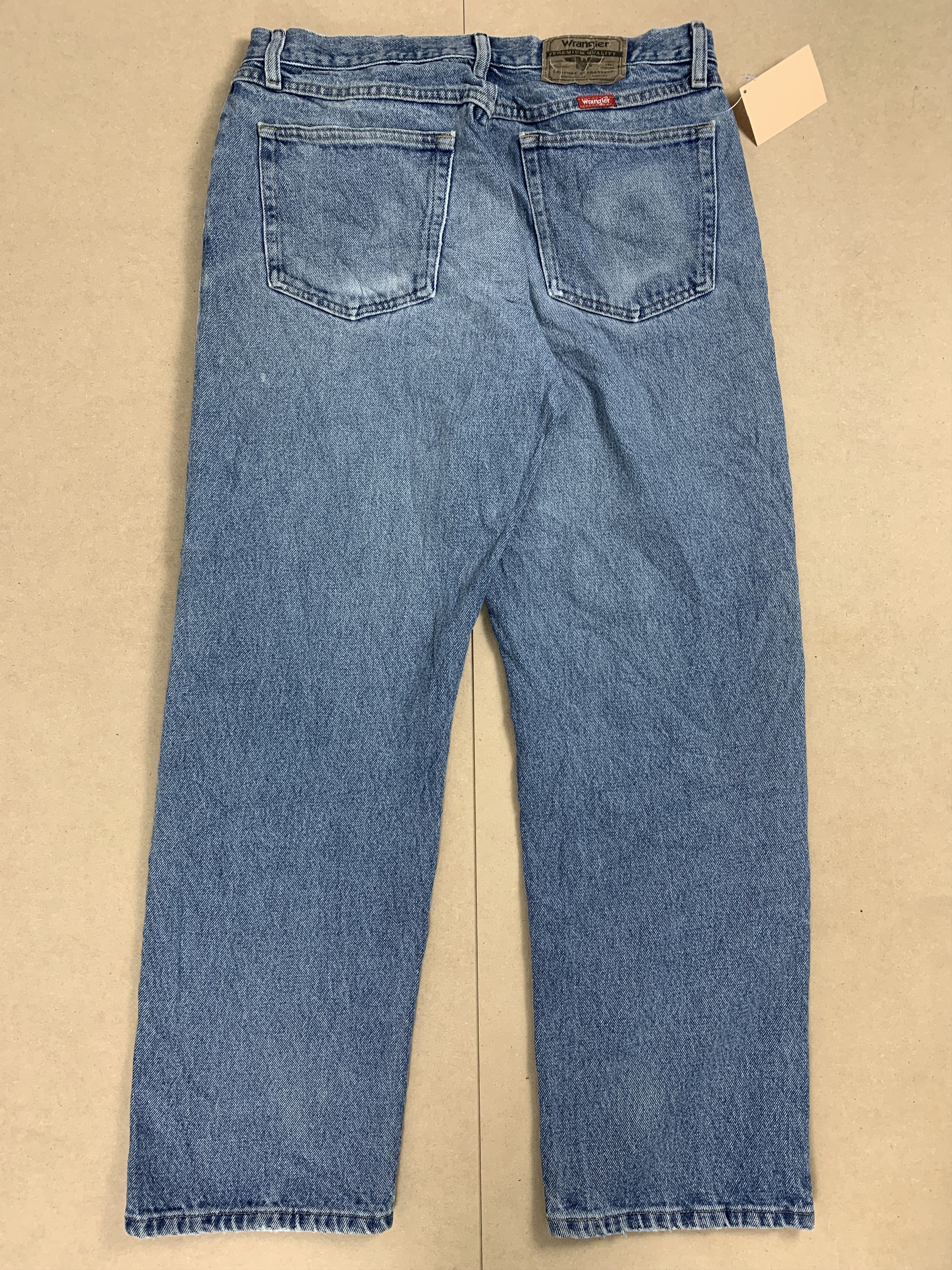 Vintage × Wrangler Vintage 90s WRANGLER Faded Mid Wash Straight Cut Jeans Size US 32 / EU 48 - 5 Thumbnail