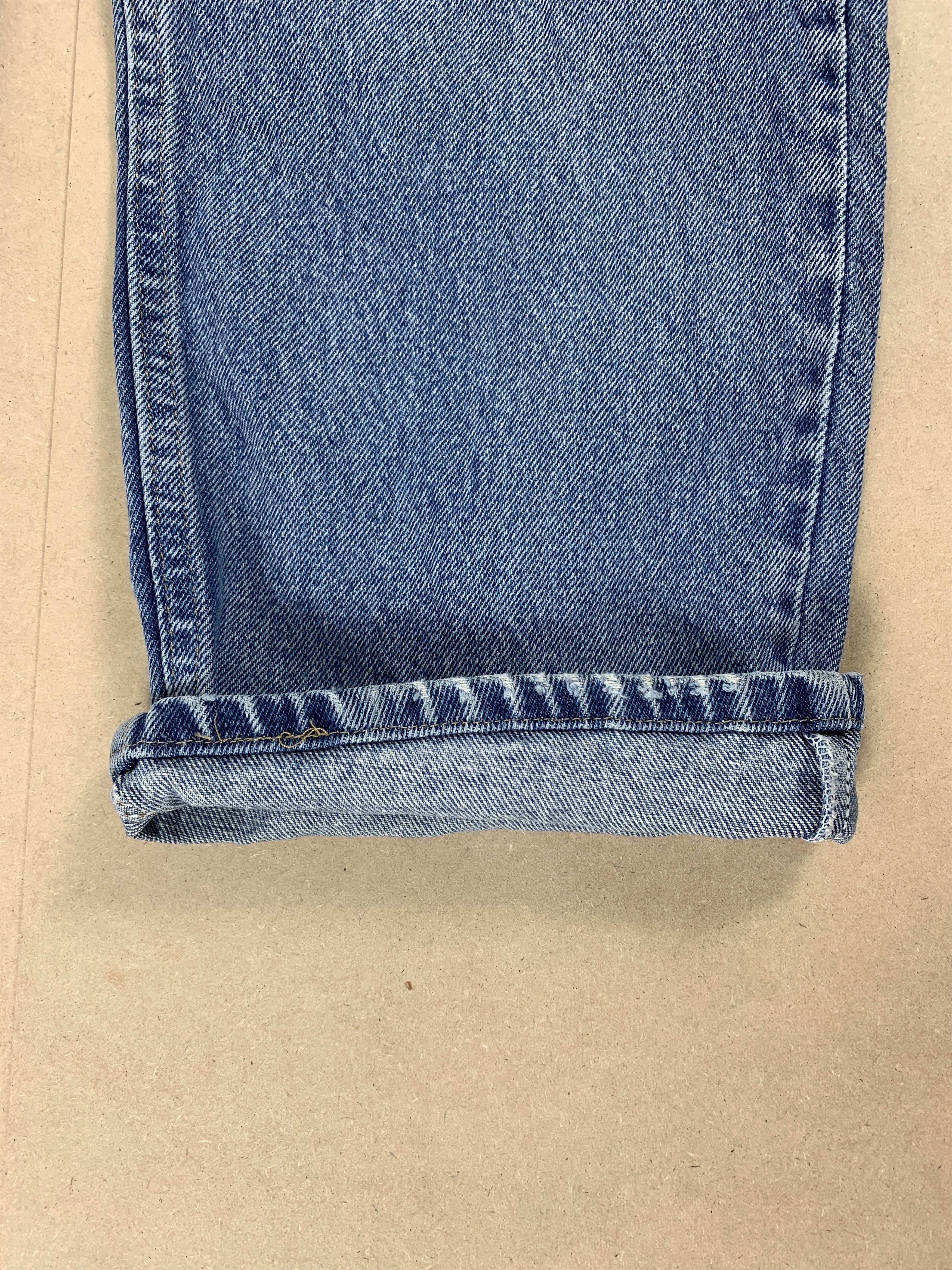 Vintage × Wrangler Vintage 90s WRANGLER Faded Mid Wash Straight Cut Jeans Size US 32 / EU 48 - 4 Thumbnail