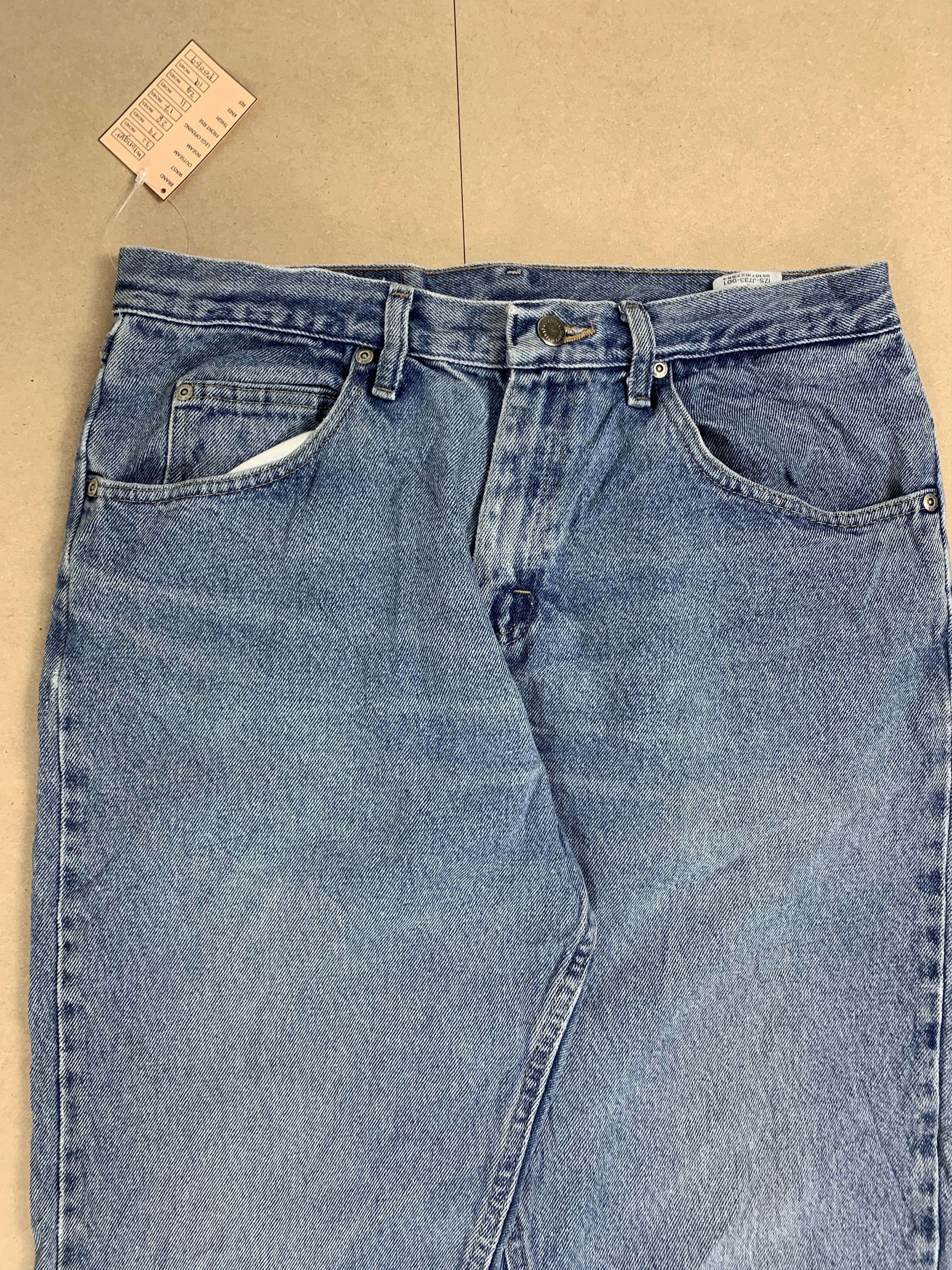 Vintage × Wrangler Vintage 90s WRANGLER Faded Mid Wash Straight Cut Jeans Size US 32 / EU 48 - 3 Thumbnail