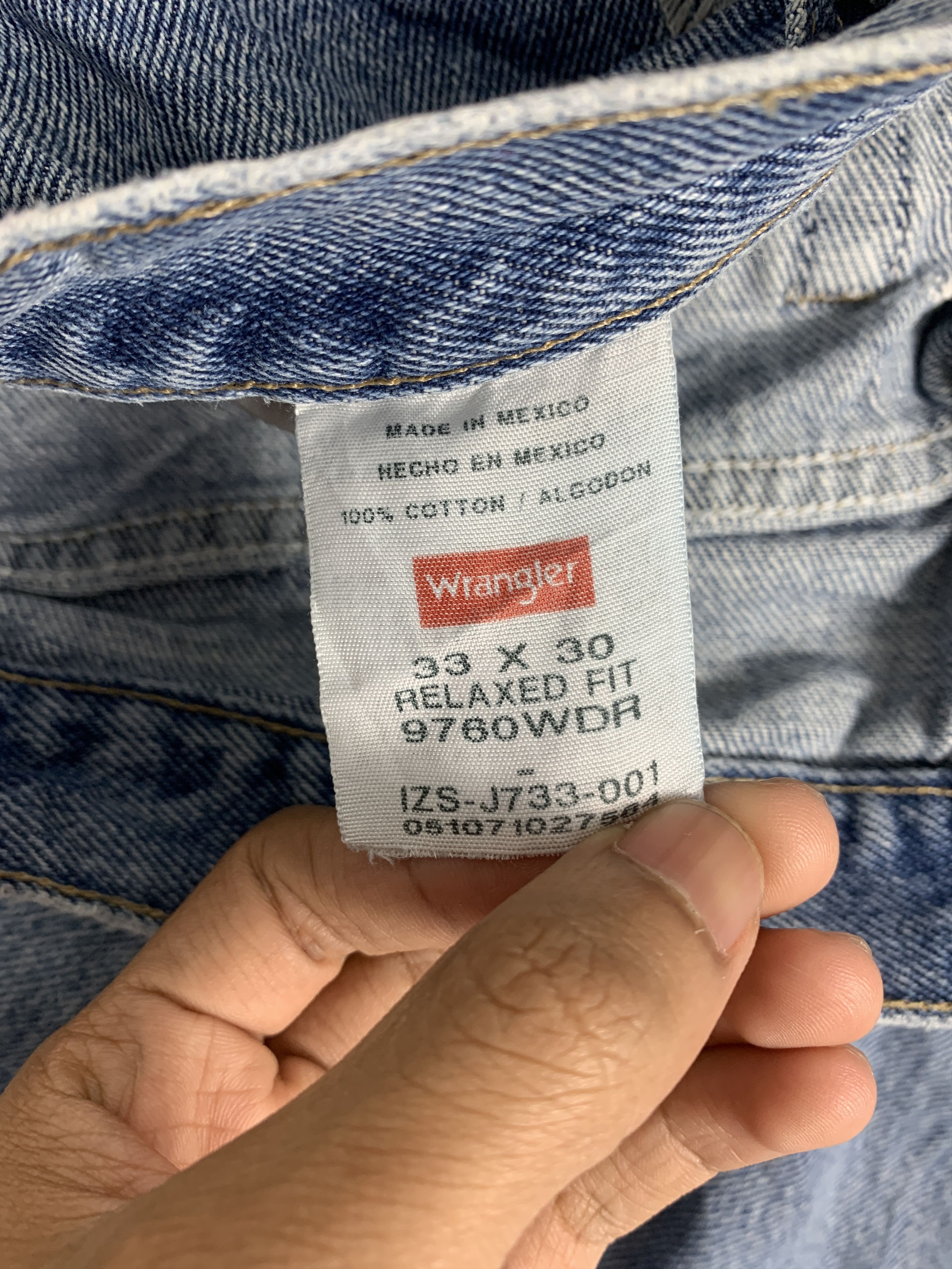 Vintage × Wrangler Vintage 90s WRANGLER Faded Mid Wash Straight Cut Jeans Size US 32 / EU 48 - 8 Thumbnail