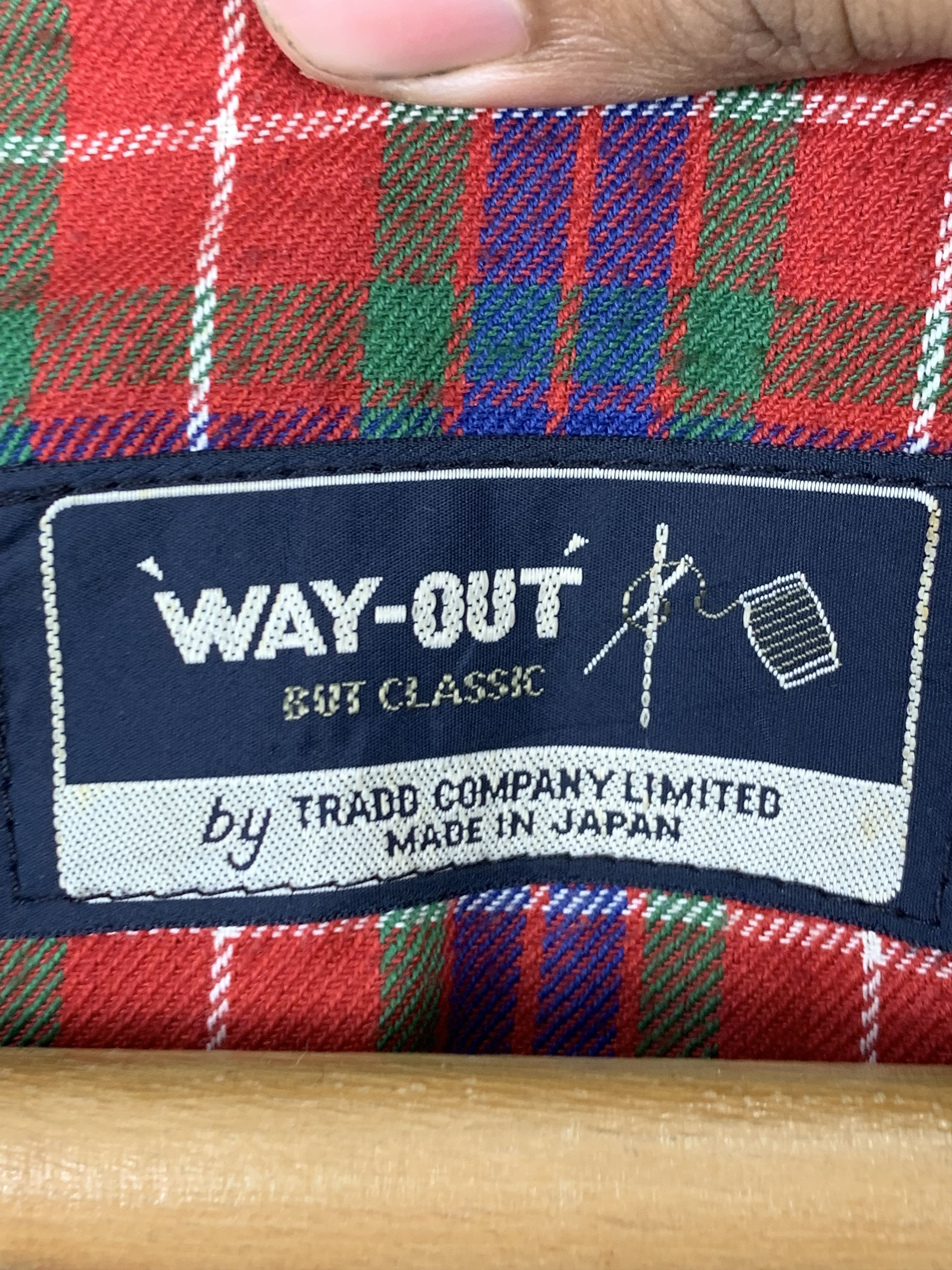 Japanese Brand Vintage WAY OUT Checkered Lining Jacket Size US M / EU 48-50 / 2 - 13 Thumbnail