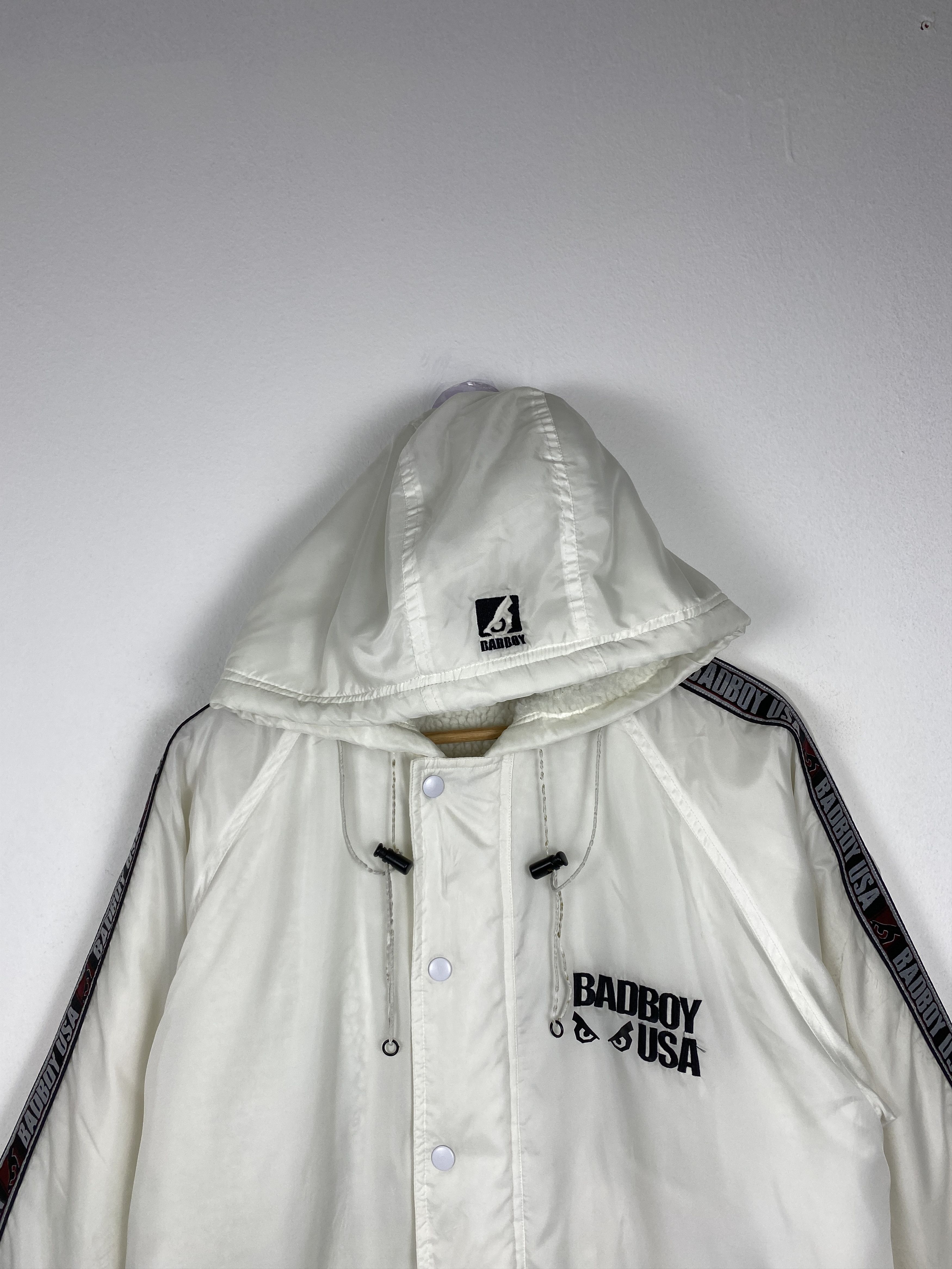 Vintage Vintage Bad Boy USA Big Logo Sherpa Lining Long Jacket J1191 Size US S / EU 44-46 / 1 - 3 Thumbnail