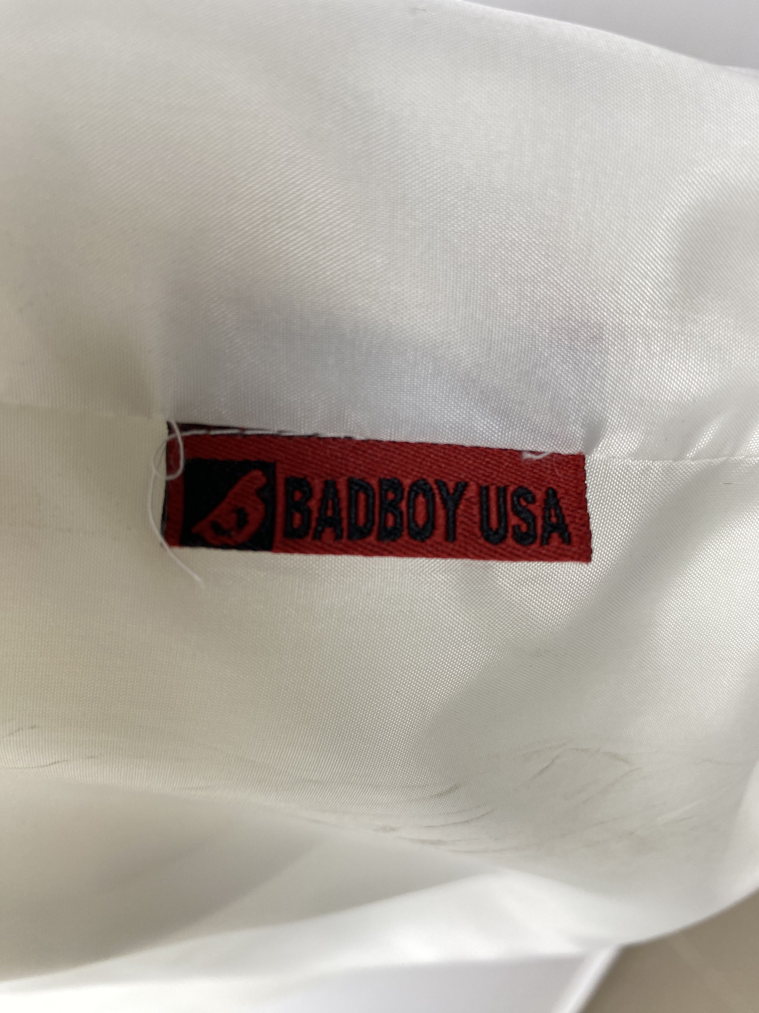 Vintage Vintage Bad Boy USA Big Logo Sherpa Lining Long Jacket J1191 Size US S / EU 44-46 / 1 - 9 Thumbnail
