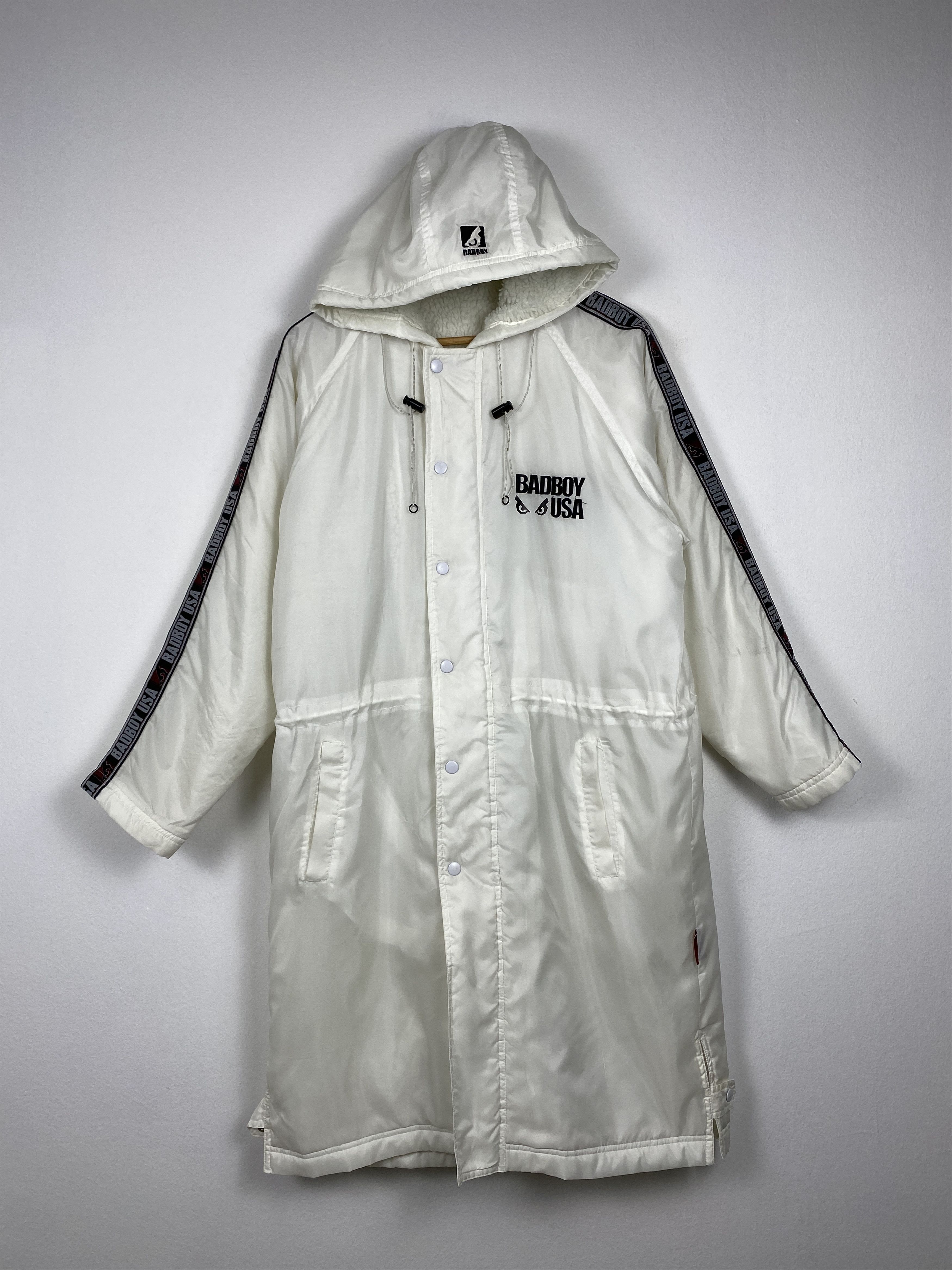 Vintage Vintage Bad Boy USA Big Logo Sherpa Lining Long Jacket J1191 Size US S / EU 44-46 / 1 - 2 Thumbnail