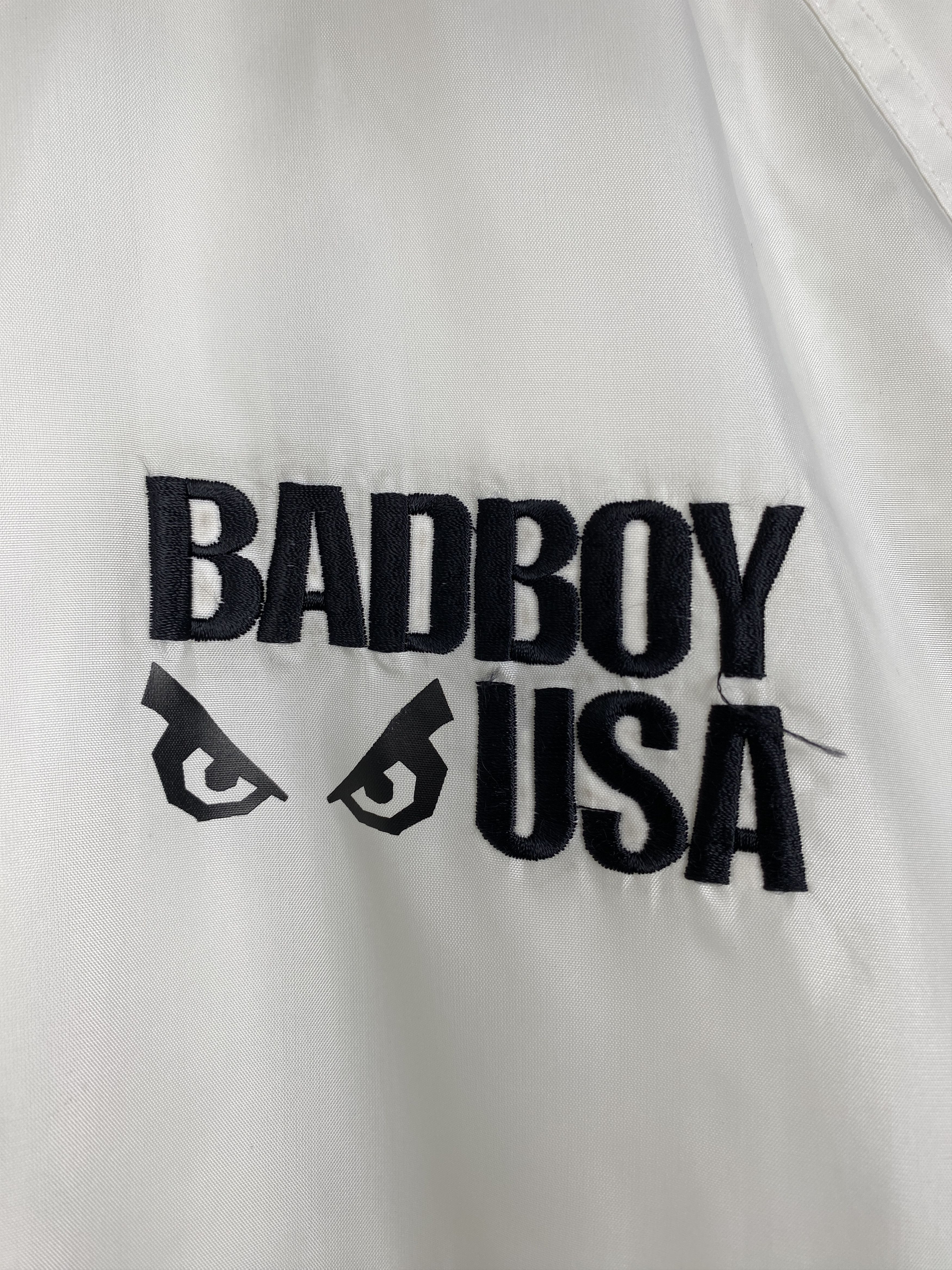 Vintage Vintage Bad Boy USA Big Logo Sherpa Lining Long Jacket J1191 Size US S / EU 44-46 / 1 - 7 Thumbnail