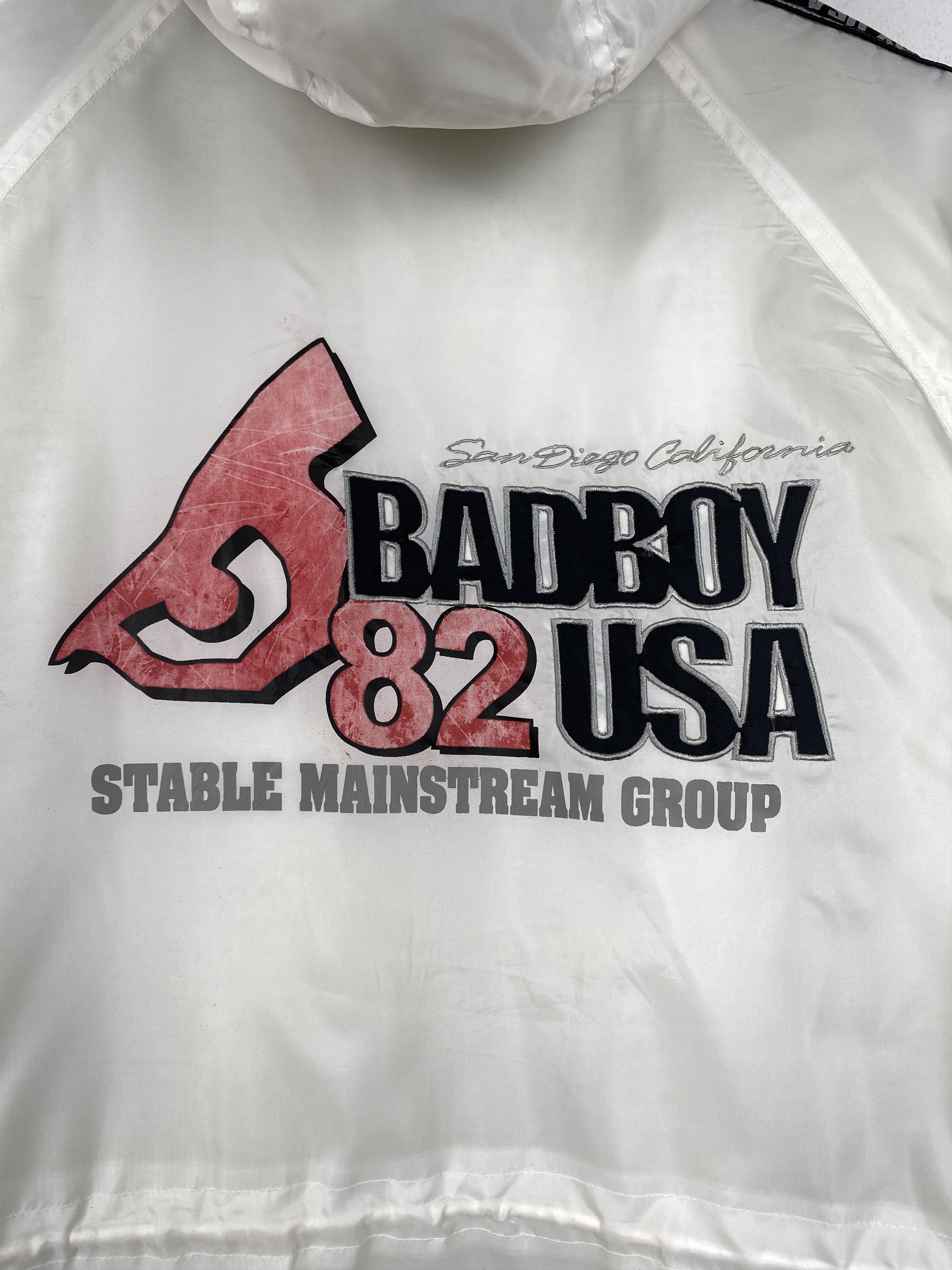Vintage Vintage Bad Boy USA Big Logo Sherpa Lining Long Jacket J1191 Size US S / EU 44-46 / 1 - 11 Thumbnail