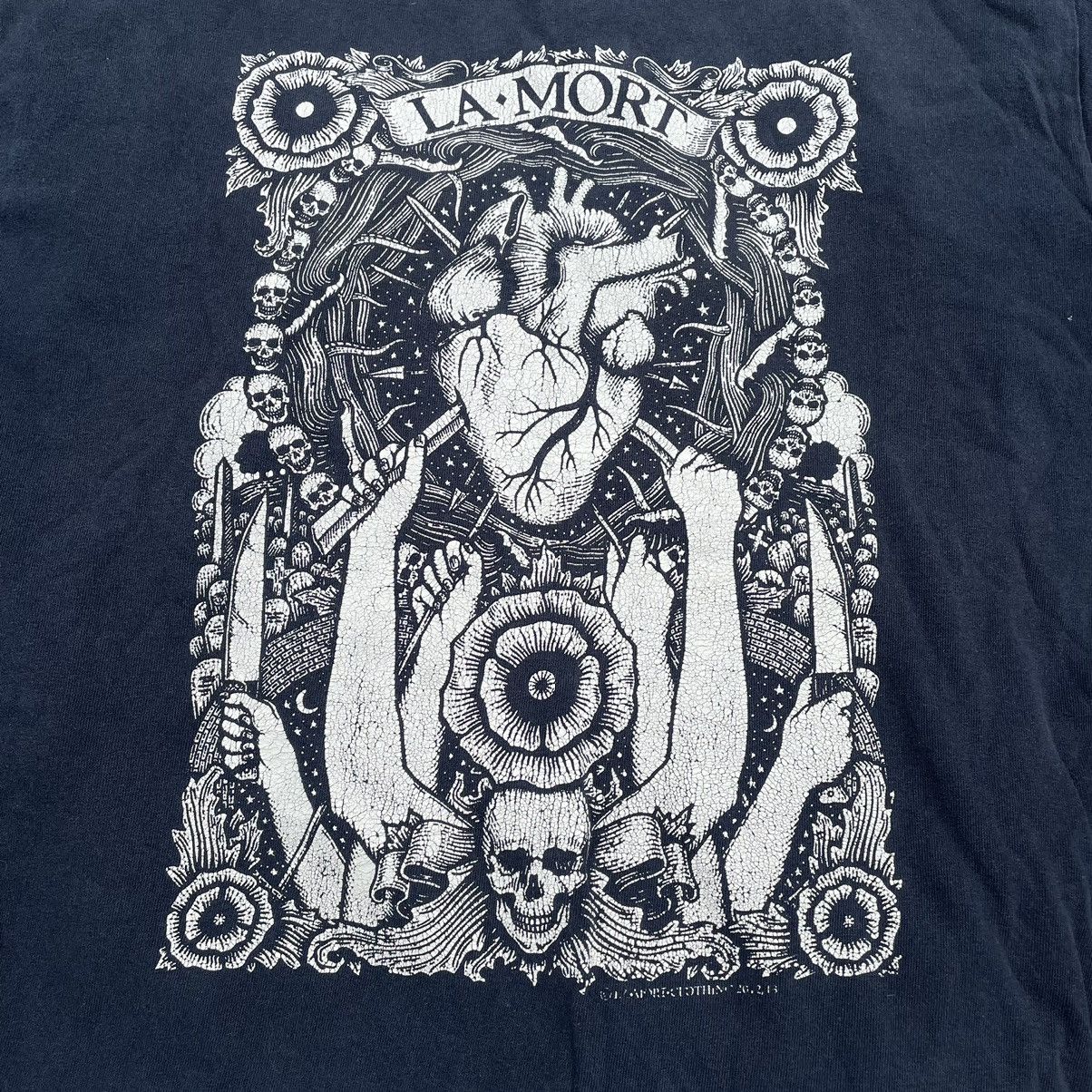 Vintage Vintage 90s Graphic Tee Occult Horror Print Dark Academia M Size US M / EU 48-50 / 2 - 4 Thumbnail