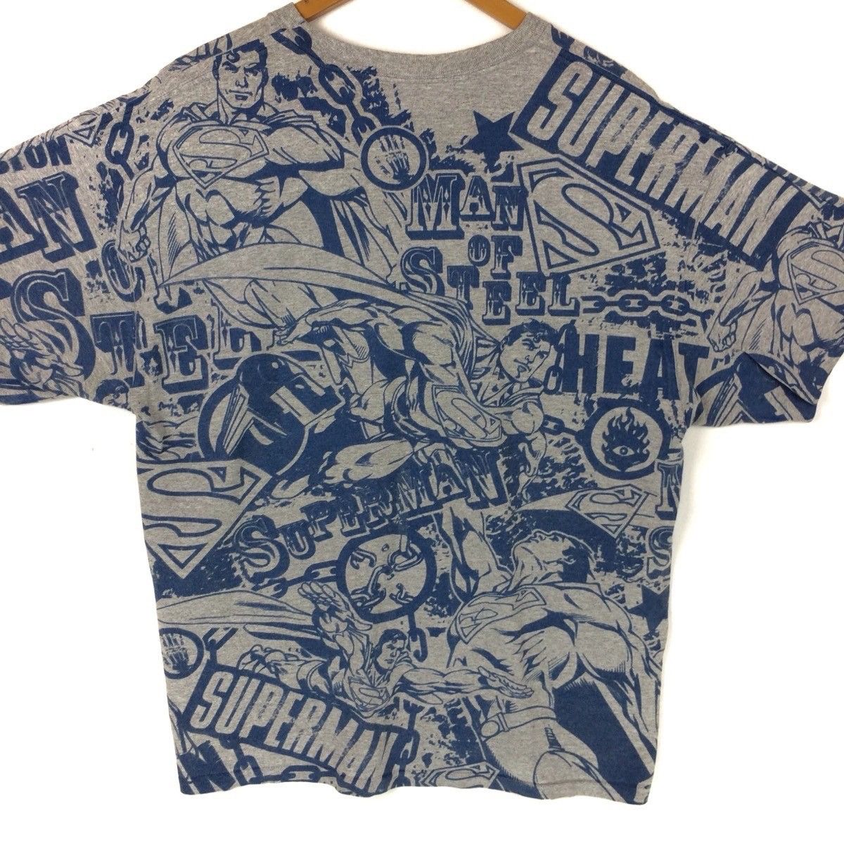 Cartoon Network × Vintage Vintage All Over Print Man Of Steel Superman Tee Size US XL / EU 56 / 4 - 9 Thumbnail