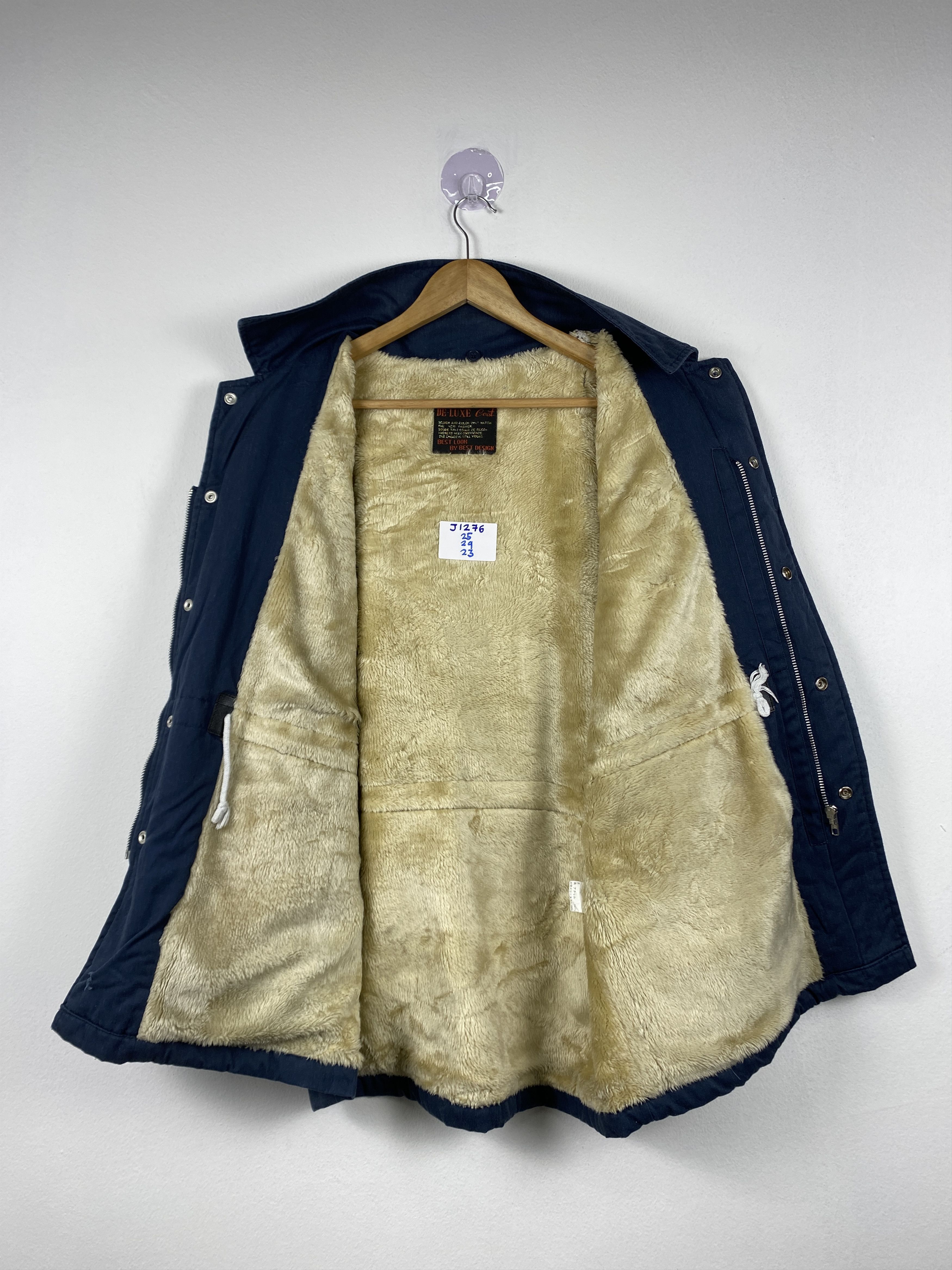 DELUXE Vintage De-Luxe Coat Sherpa Lining Parkas Jacket J1276 Size US M / EU 48-50 / 2 - 9 Thumbnail