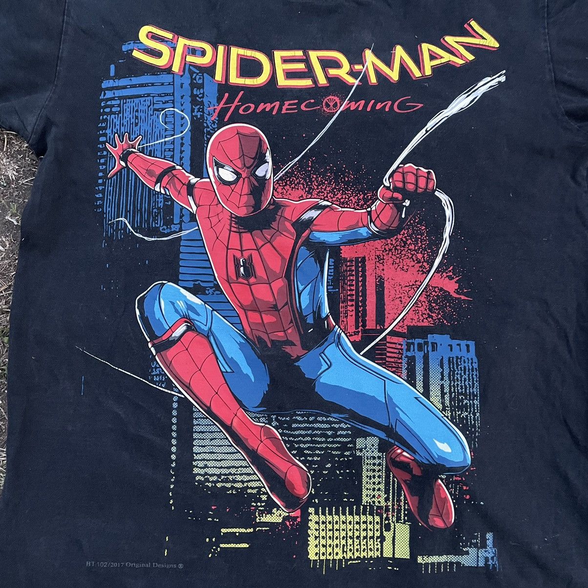 Vintage Vintage Y2K Spider-Man Graphic Tee Faded Black Wide Leg M Size US M / EU 48-50 / 2 - 4 Thumbnail