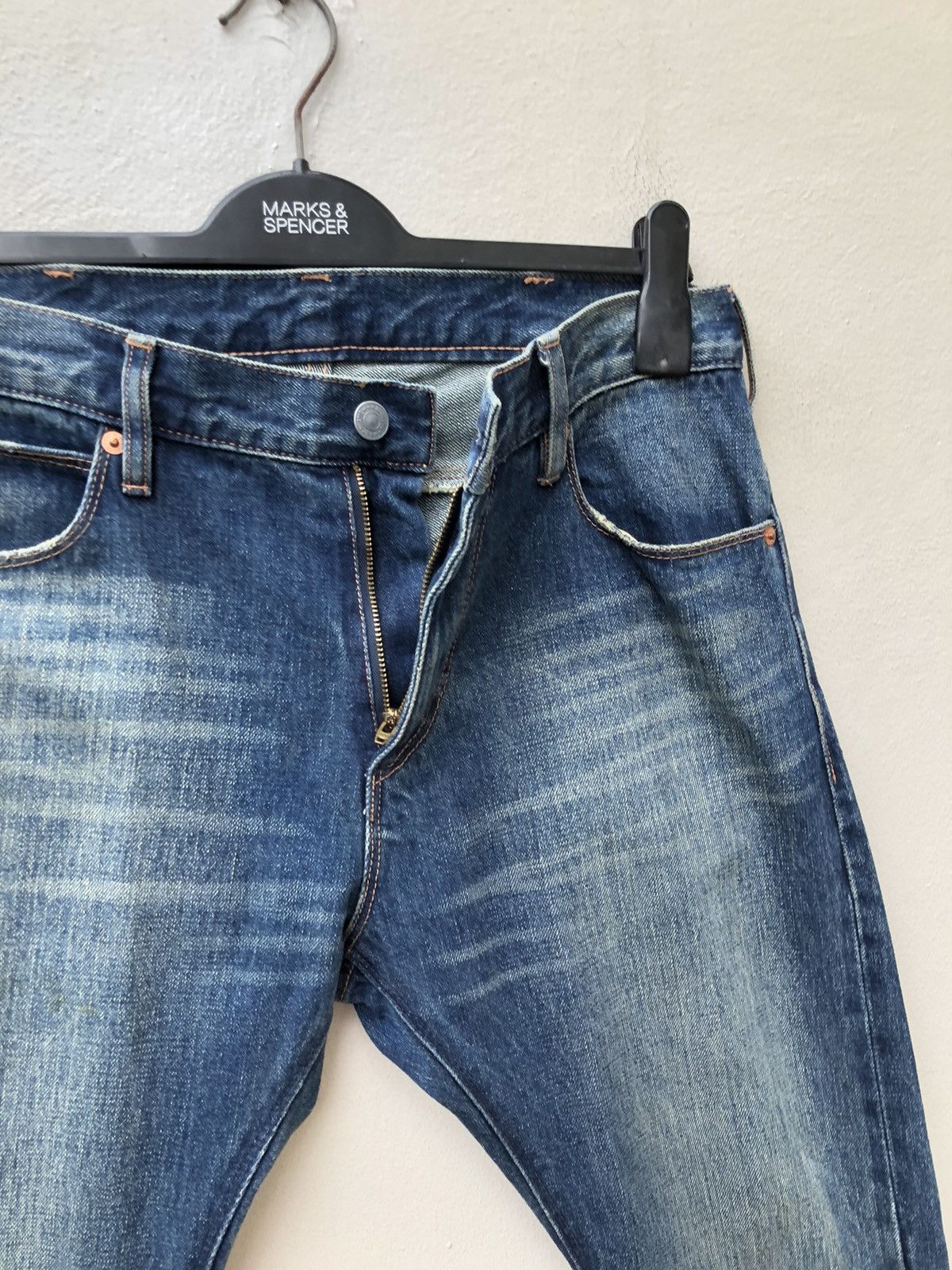 Vintage Dirty Mud Acoustic Japan Denim Selvedge Jeans Flare Size US 30 / EU 46 - 14 Thumbnail