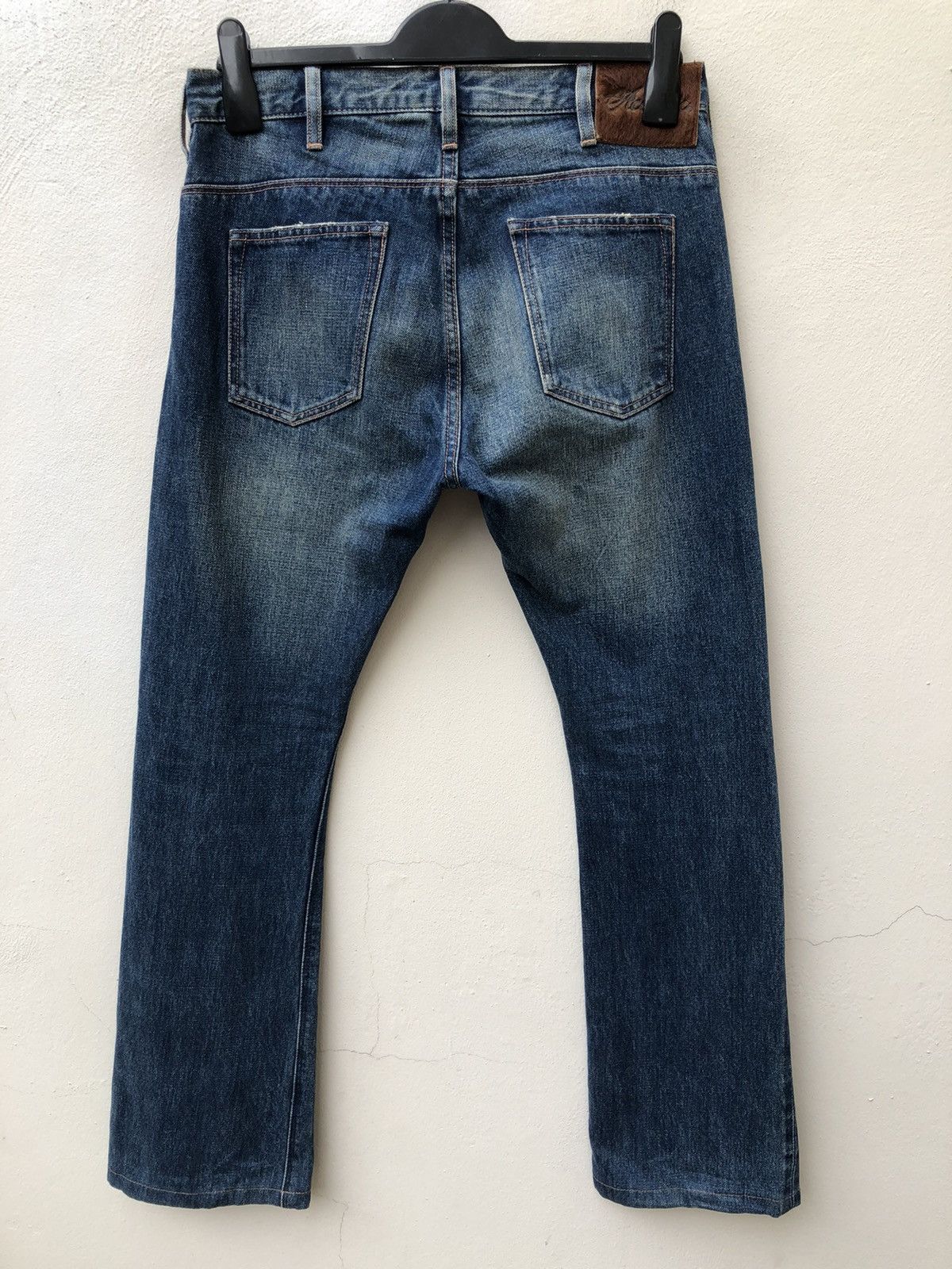 Vintage Dirty Mud Acoustic Japan Denim Selvedge Jeans Flare Size US 30 / EU 46 - 6 Thumbnail