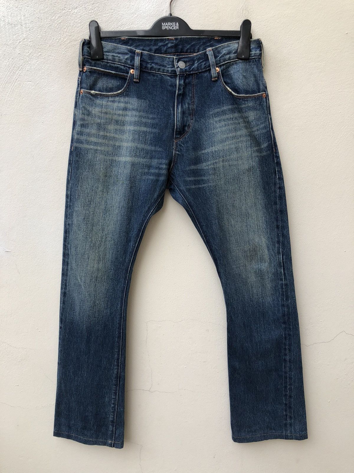 Vintage Dirty Mud Acoustic Japan Denim Selvedge Jeans Flare Size US 30 / EU 46 - 11 Thumbnail