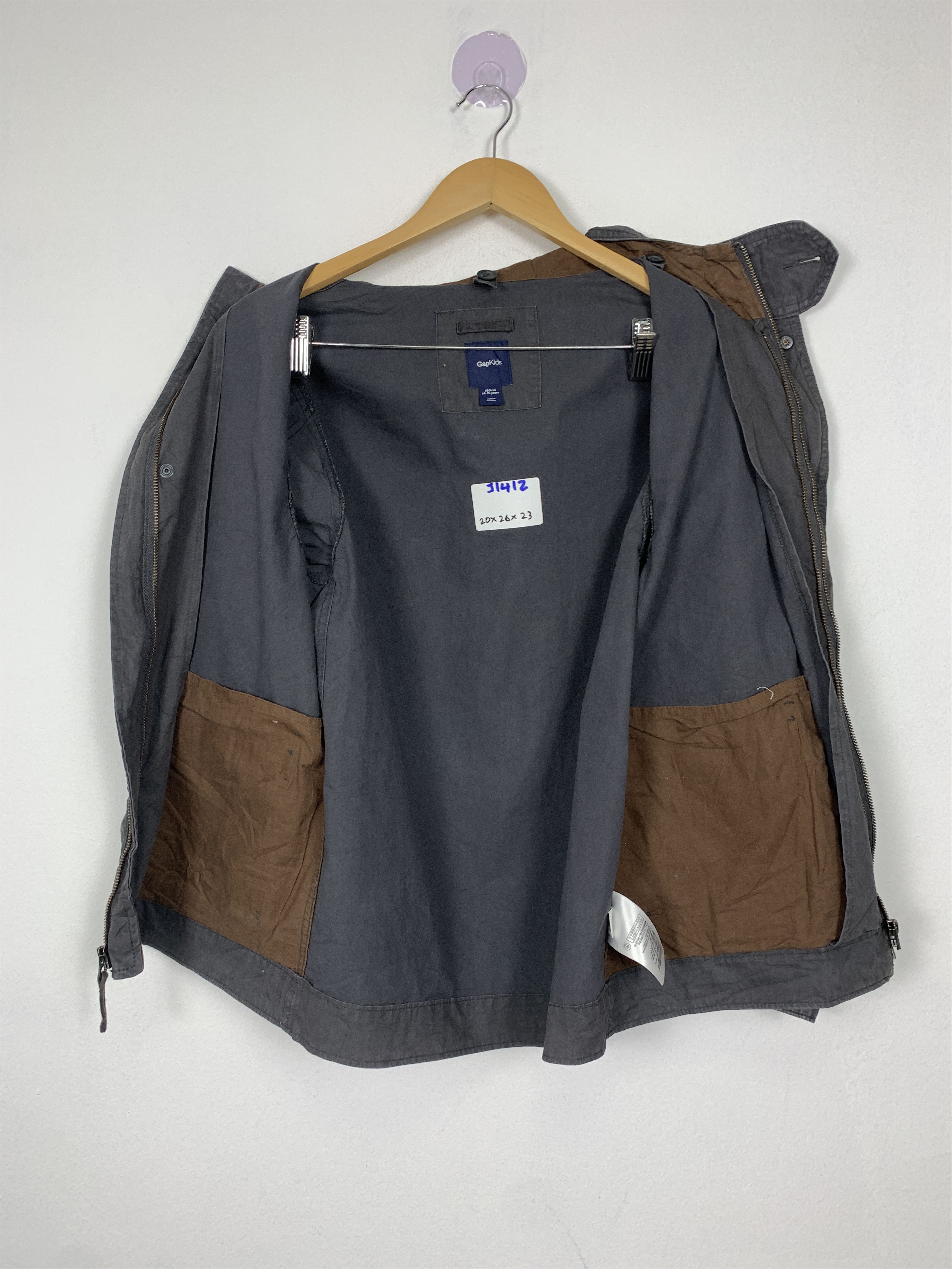 Gap Vintage Rugged GAP Hoodie Kids Jacket J1412 Size US S / EU 44-46 / 1 - 9 Thumbnail