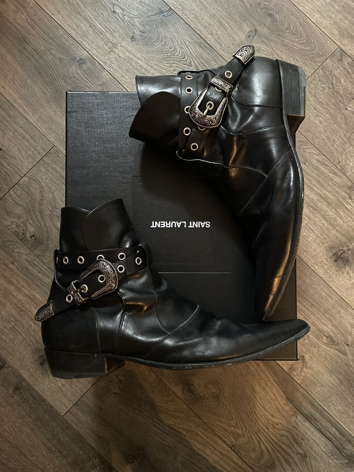 Saint Laurent Paris Saint Laurent Duckies Boots Grailed