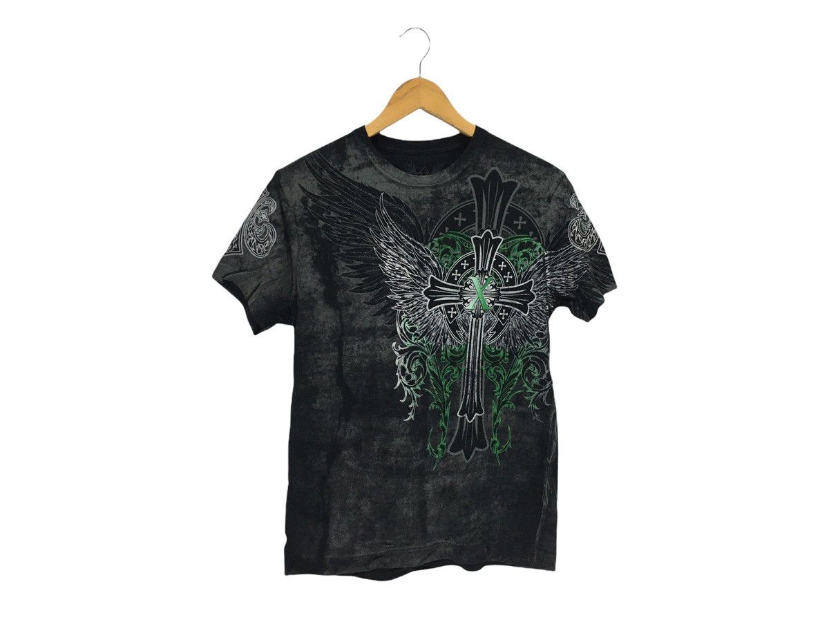 Seditionaries × Vintage Vintage XZaufer Full Print Tshirt Chrome Hearts Inspire Size US S / EU 44-46 / 1 - 2 Thumbnail