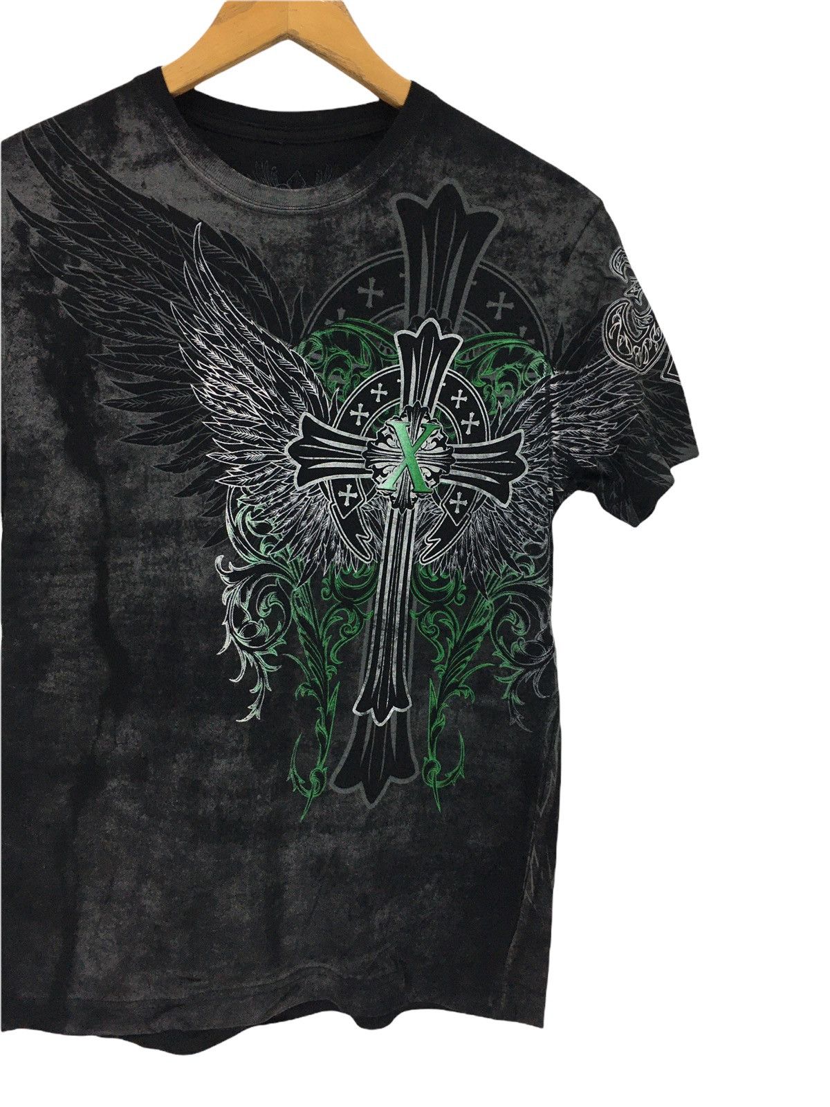Seditionaries × Vintage Vintage XZaufer Full Print Tshirt Chrome Hearts Inspire Size US S / EU 44-46 / 1 - 6 Thumbnail