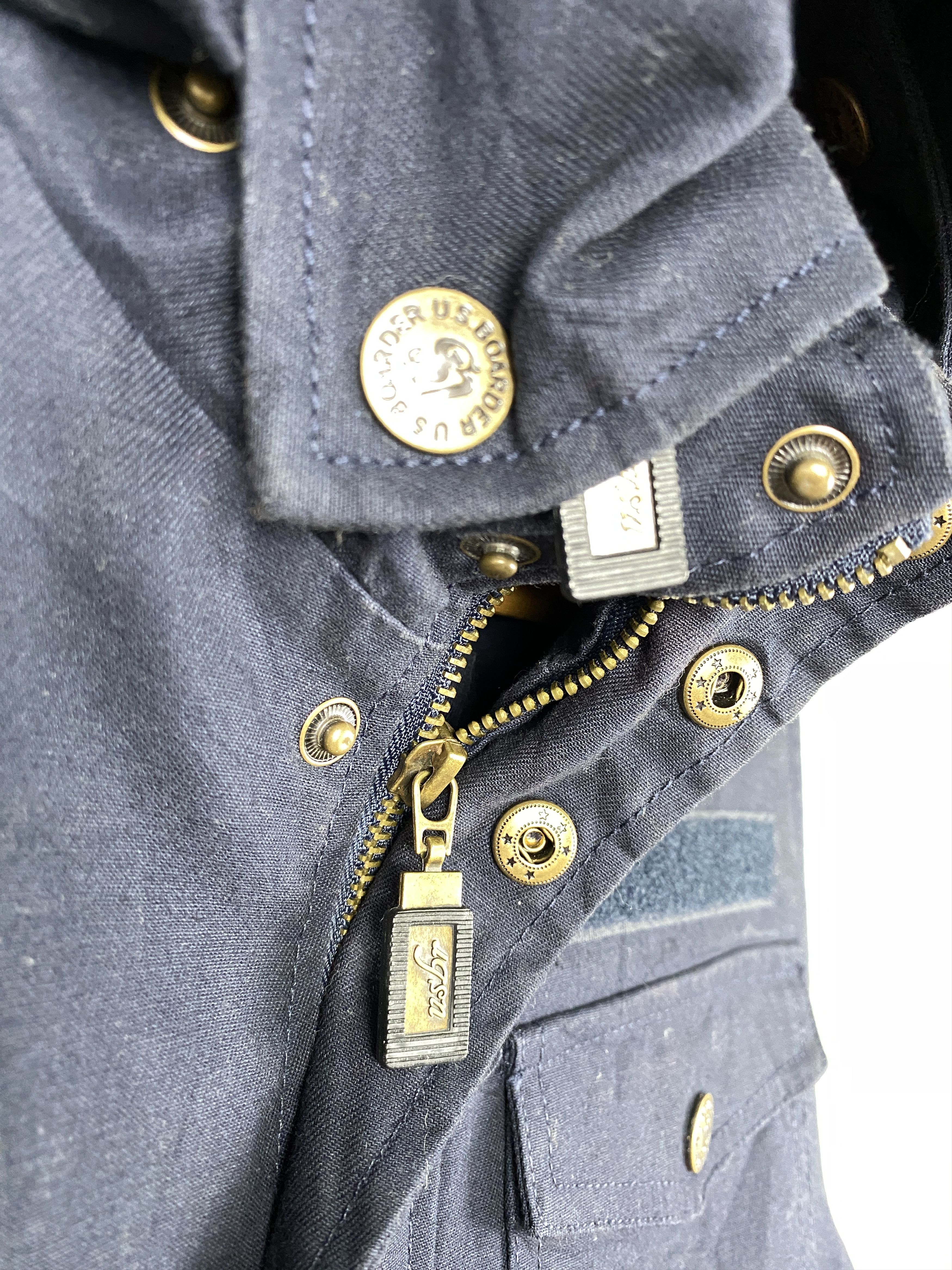 Vintage Vintage U.S Boarder Hoodie Zip Up Jacket J1258 Size US S / EU 44-46 / 1 - 7 Thumbnail
