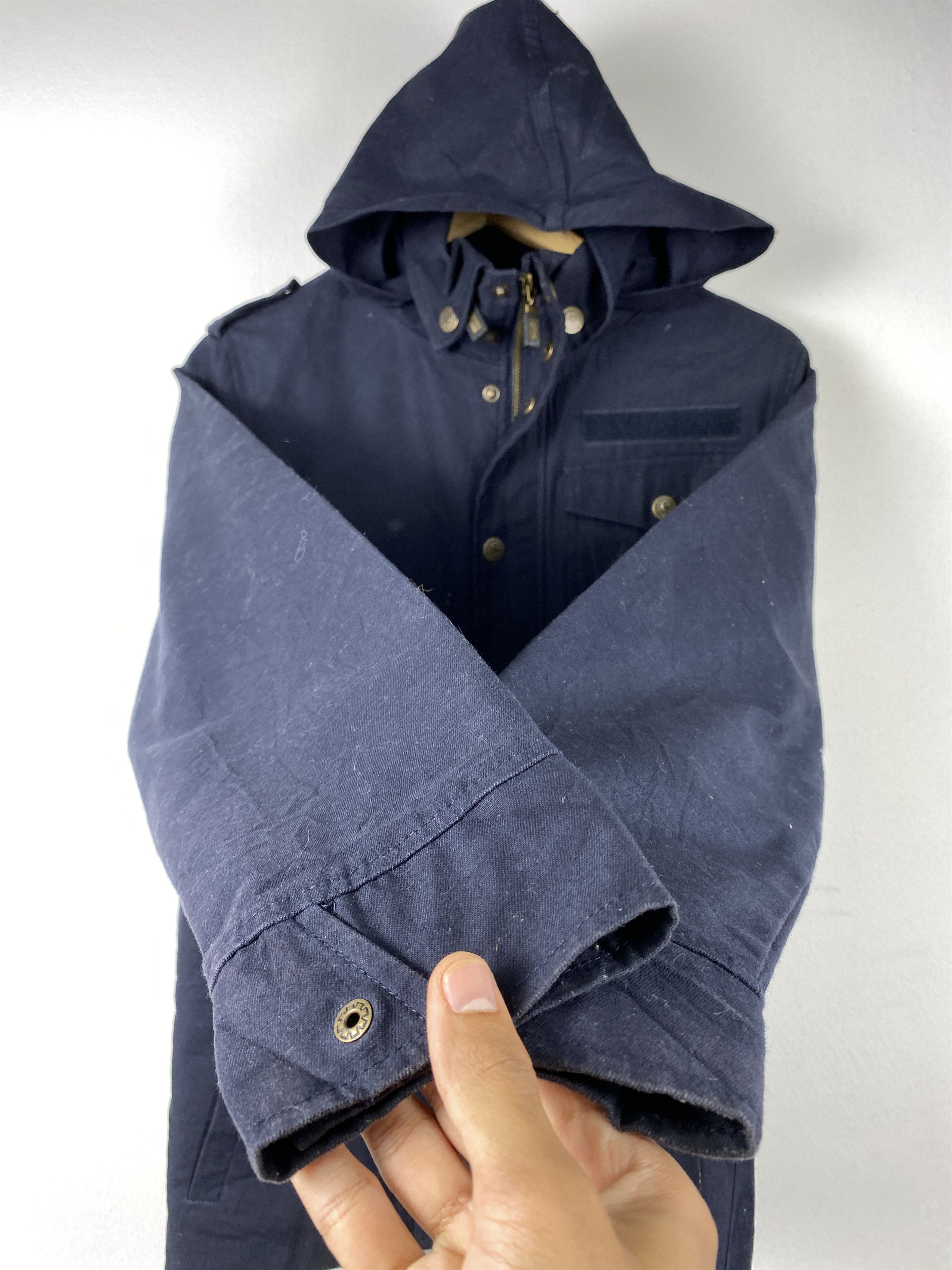 Vintage Vintage U.S Boarder Hoodie Zip Up Jacket J1258 Size US S / EU 44-46 / 1 - 8 Thumbnail