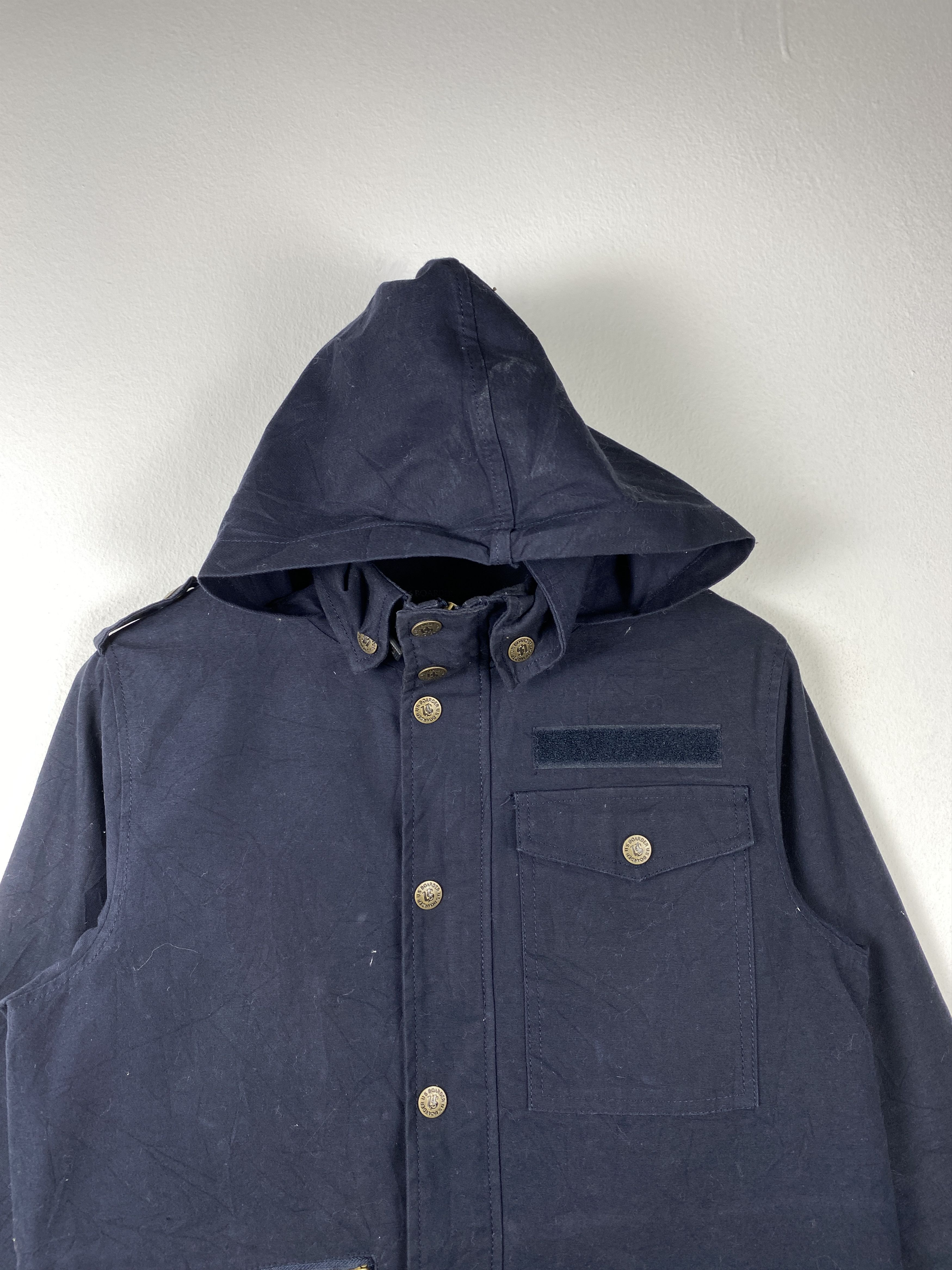 Vintage Vintage U.S Boarder Hoodie Zip Up Jacket J1258 Size US S / EU 44-46 / 1 - 2 Thumbnail