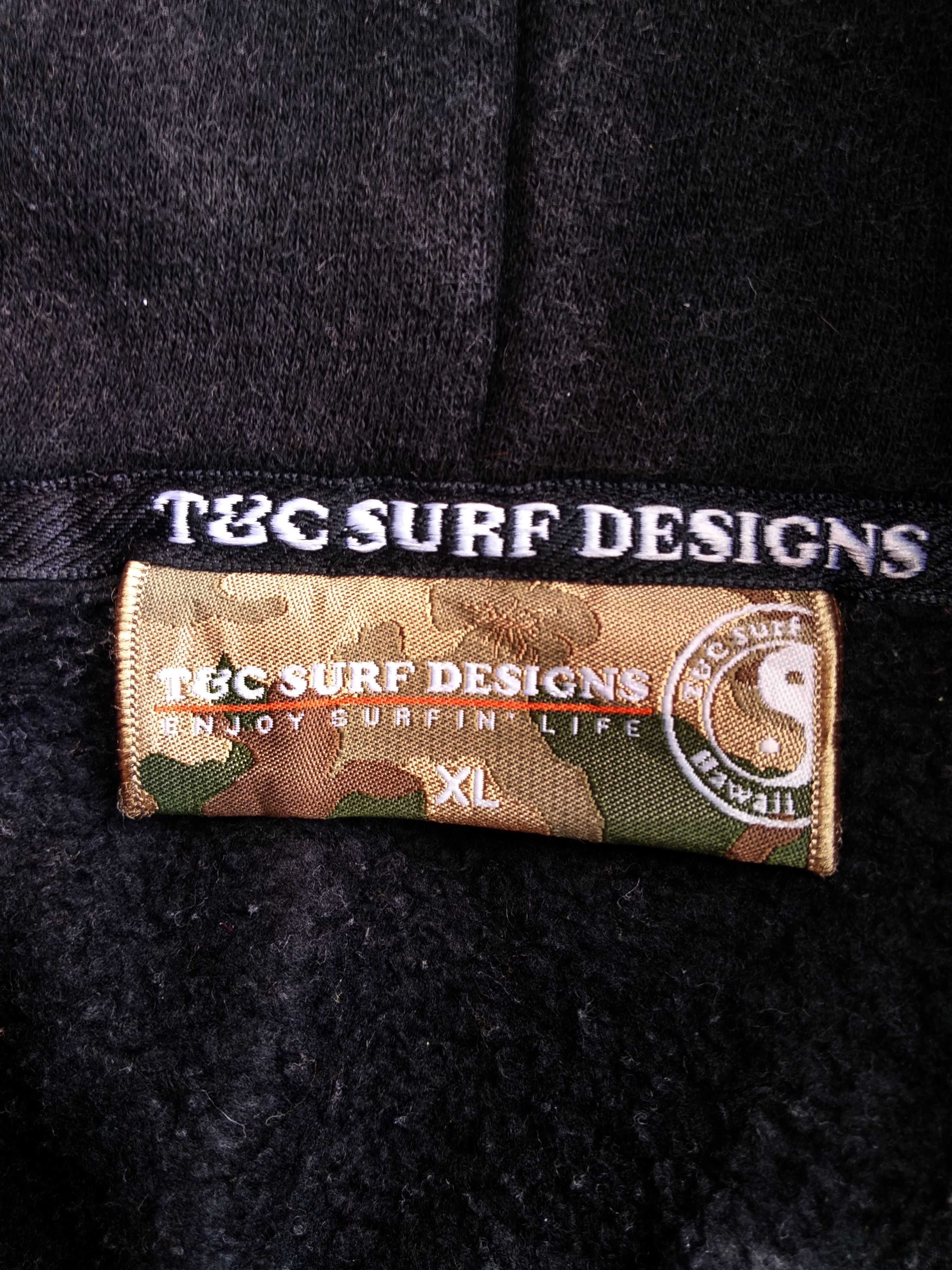 Vintage Vintage T&C Surf Design Hoodie Sweatshirt/Size XL/Big Logo Size US XL / EU 56 / 4 - 4 Thumbnail