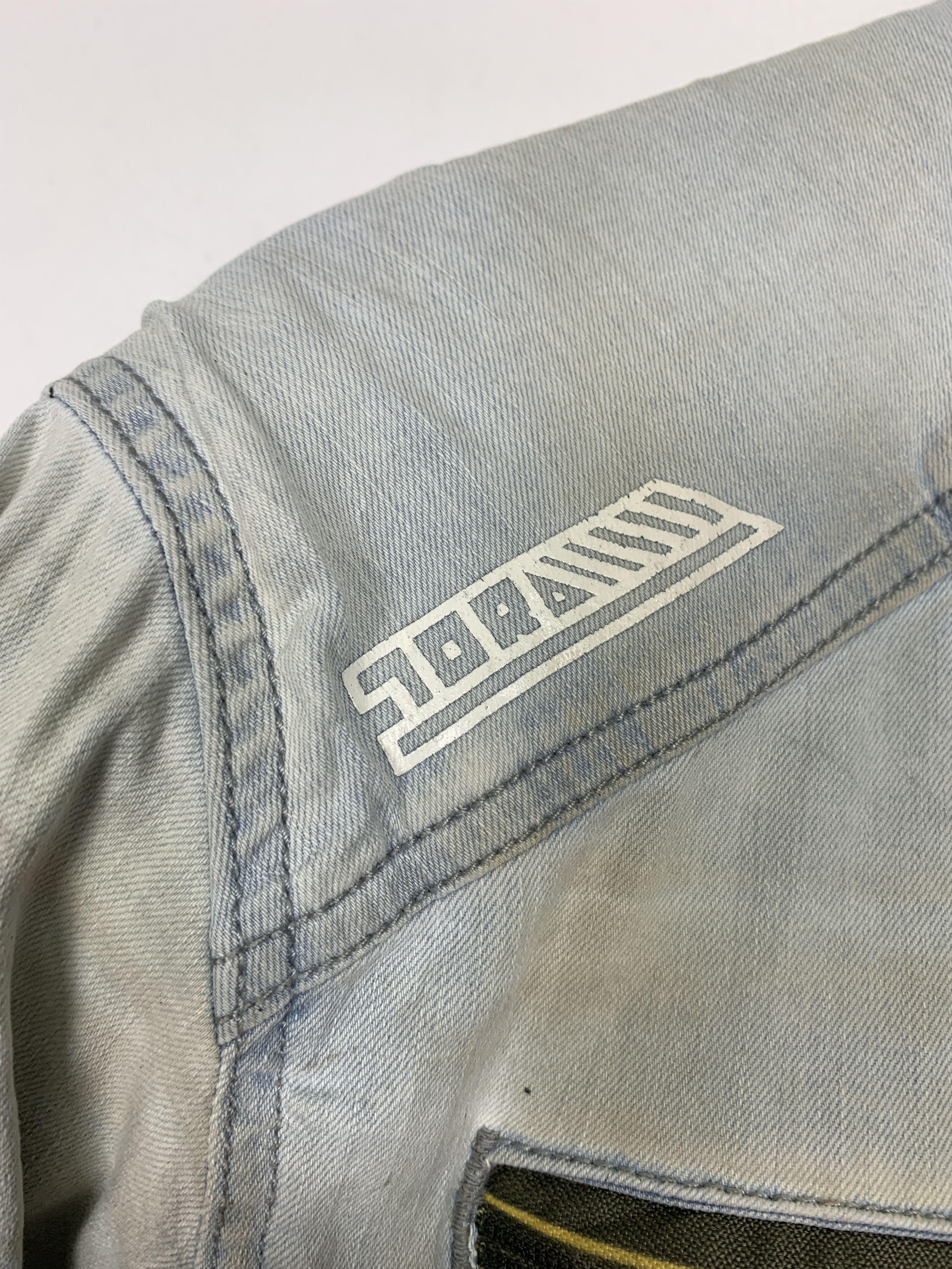 Japanese Brand Vintage Racing Style Denim Zip Up Jacket Size US S / EU 44-46 / 1 - 8 Thumbnail