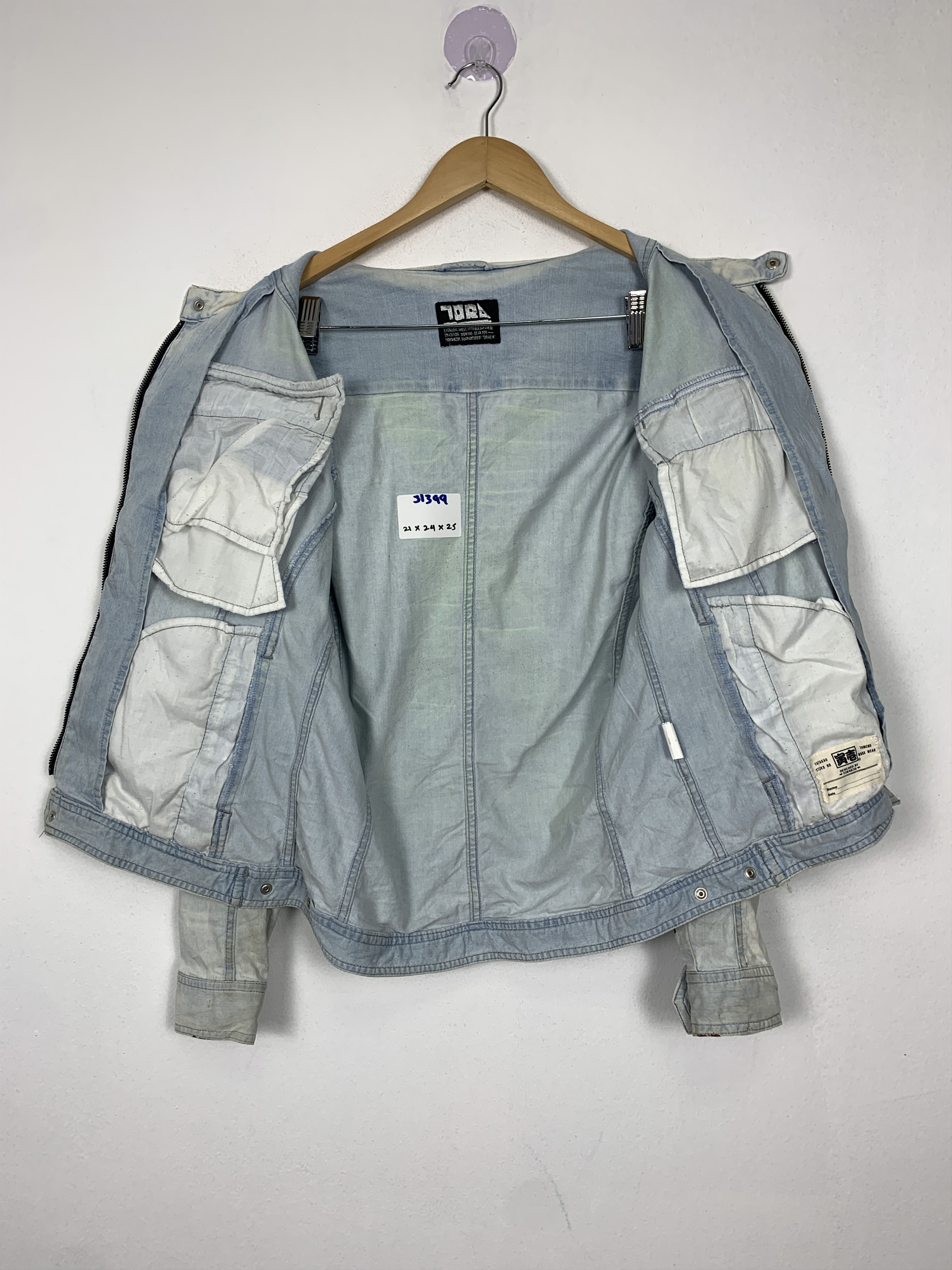 Japanese Brand Vintage Racing Style Denim Zip Up Jacket Size US S / EU 44-46 / 1 - 10 Thumbnail