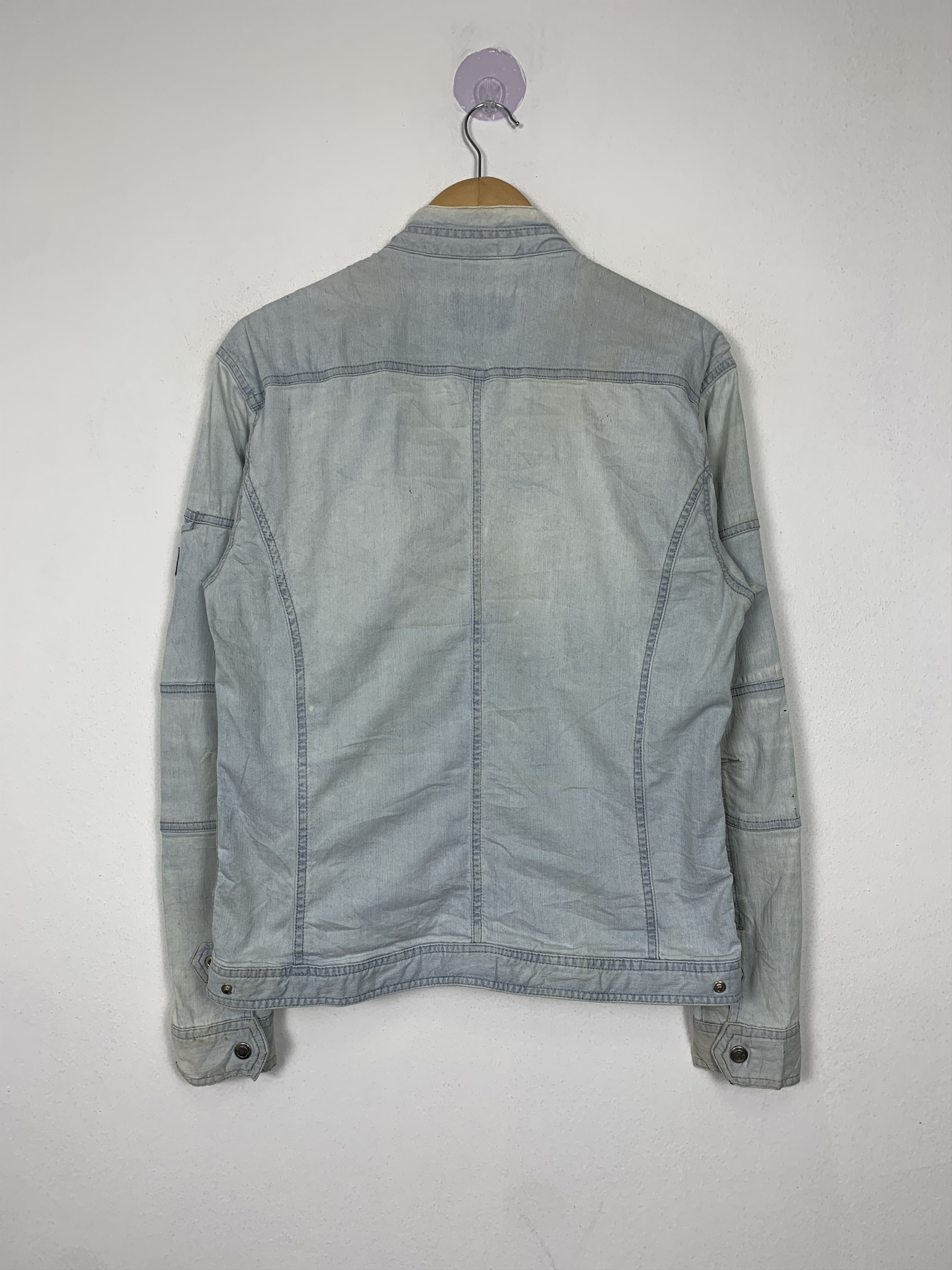 Japanese Brand Vintage Racing Style Denim Zip Up Jacket Size US S / EU 44-46 / 1 - 9 Thumbnail