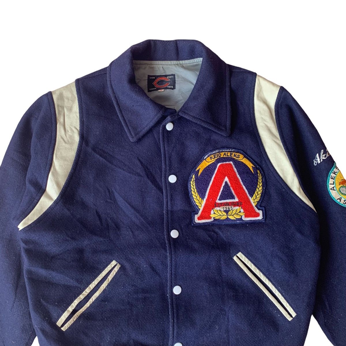 Vintage Vintage Aleks Tennis Wool Varsity Jacket Size US M / EU 48-50 / 2 - 5 Thumbnail
