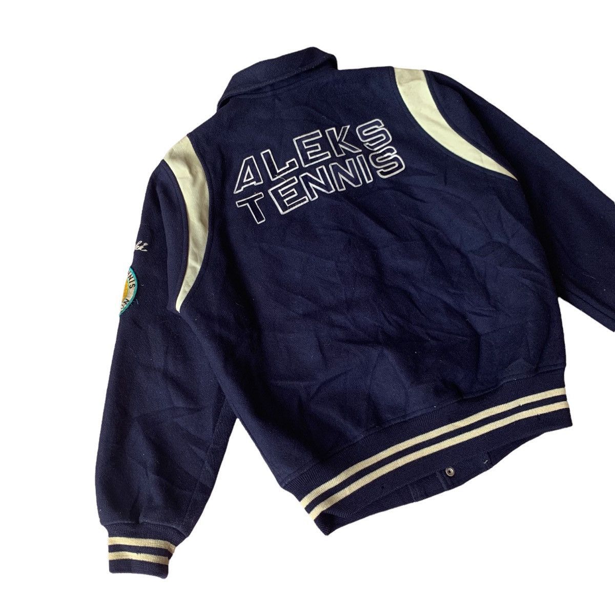 Vintage Vintage Aleks Tennis Wool Varsity Jacket Size US M / EU 48-50 / 2 - 7 Thumbnail
