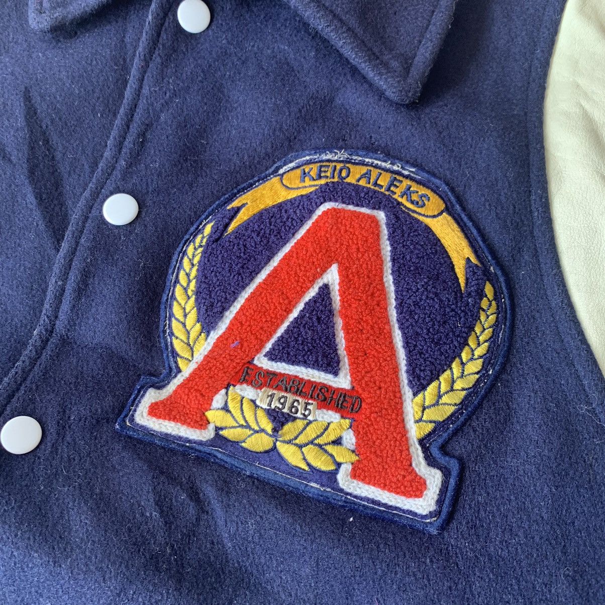 Vintage Vintage Aleks Tennis Wool Varsity Jacket Size US M / EU 48-50 / 2 - 11 Thumbnail