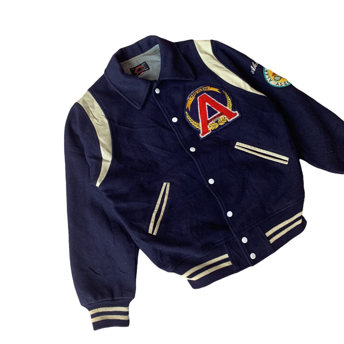 Vintage Vintage Aleks Tennis Wool Varsity Jacket Size US M / EU 48-50 / 2 - 3 Thumbnail