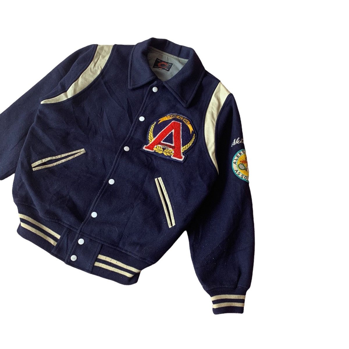 Vintage Vintage Aleks Tennis Wool Varsity Jacket Size US M / EU 48-50 / 2 - 4 Thumbnail