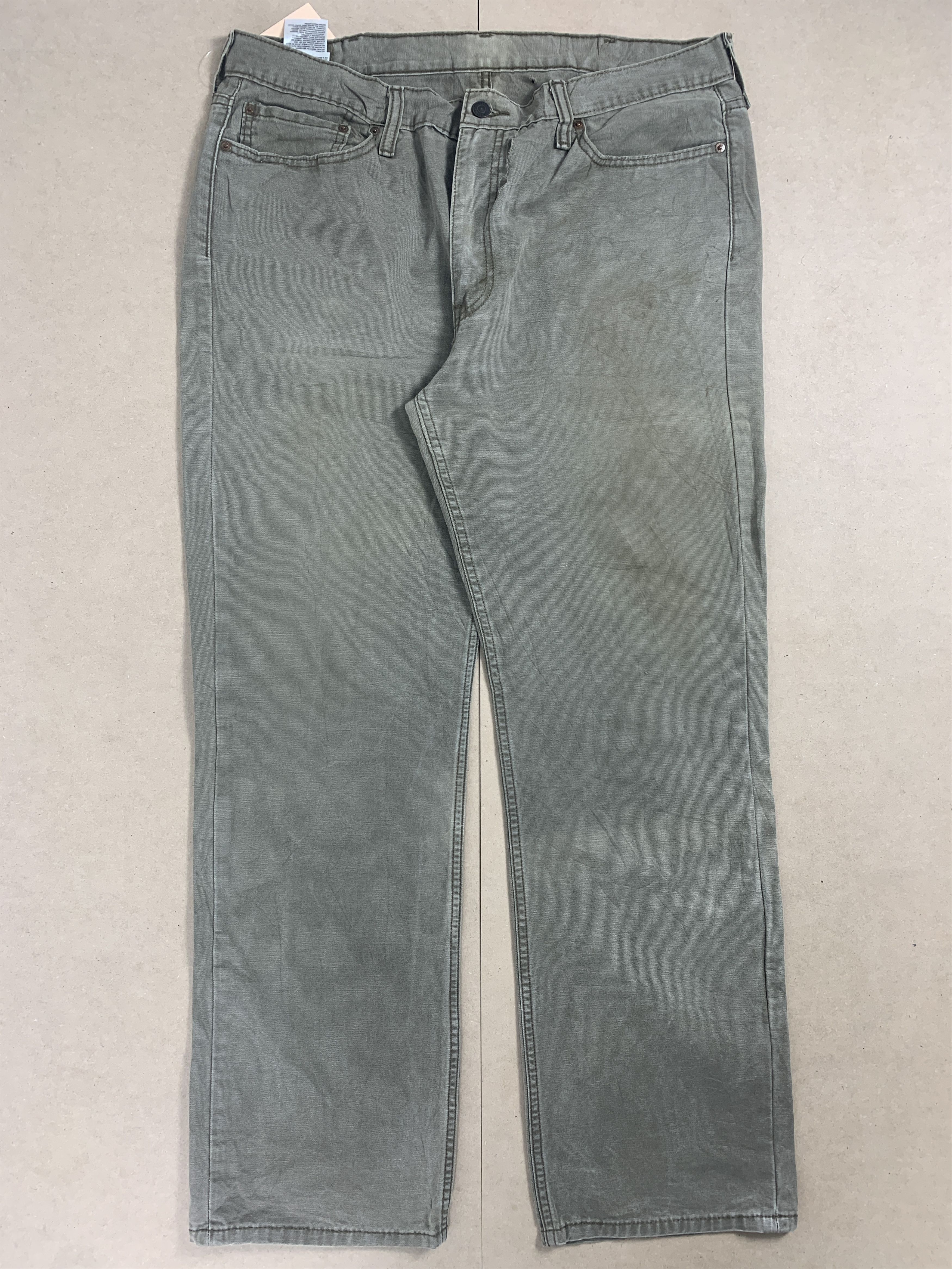 image of Levis x Vintage Levi's 514 White Tag Faded Loose Straight Cut Jeans in Black Wash, Men's (Size 37)