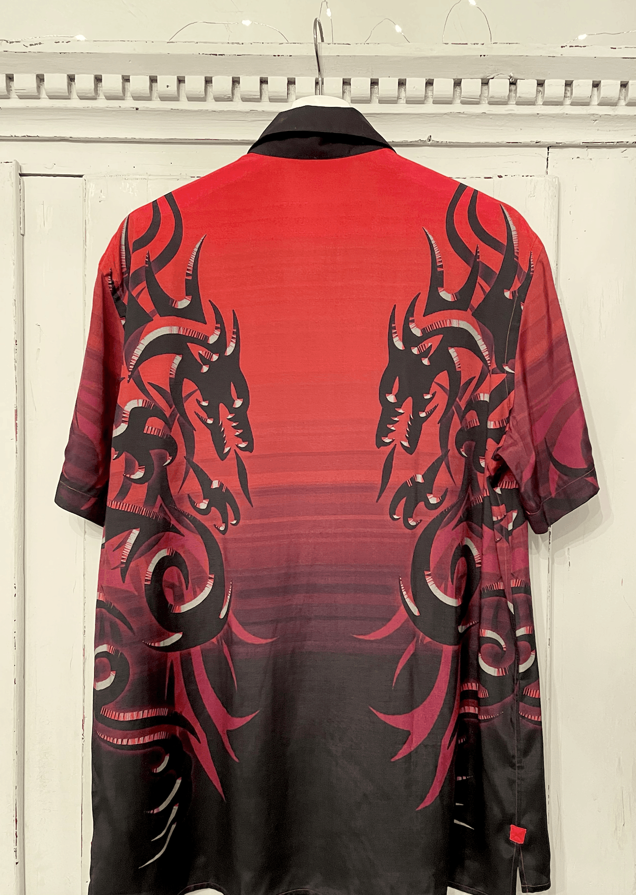 Lanvin Tribal Dragon Bowling Shirt Size US M / EU 48-50 / 2 - 2 Thumbnail