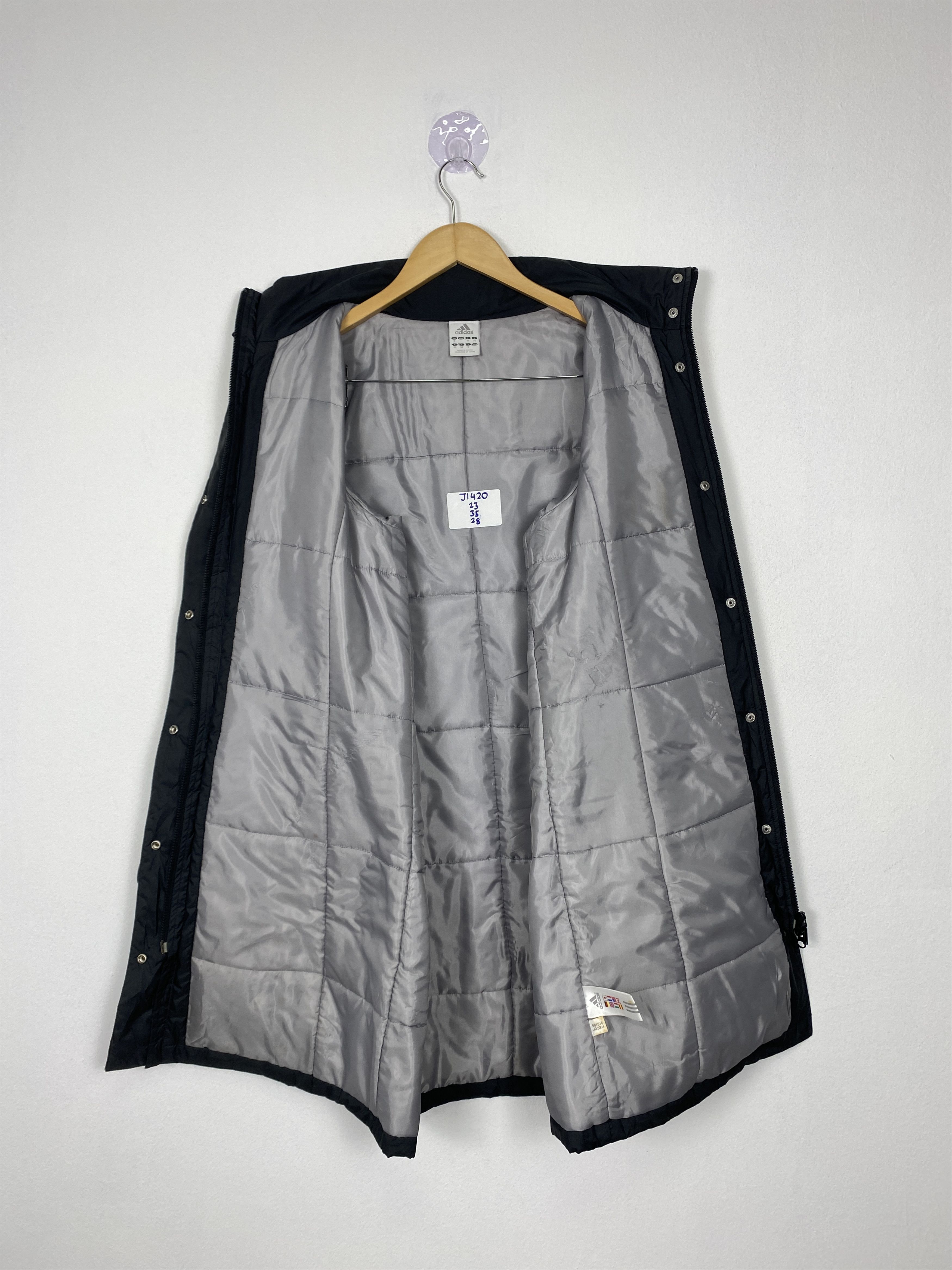 Adidas Vintage Adidas Zip Up Long Jacket J1420 Size US S / EU 44-46 / 1 - 9 Thumbnail